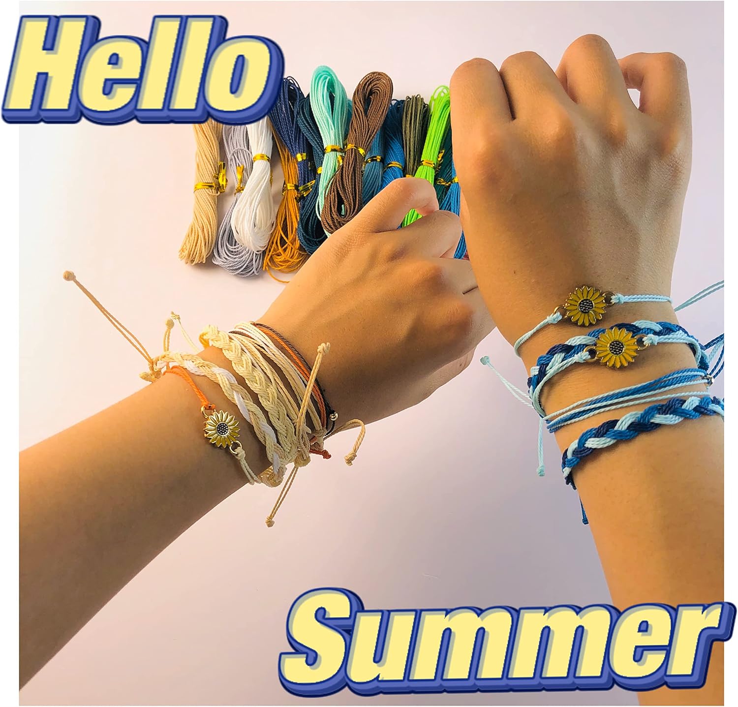 400M 40 Colors Waxed Polyester Cord 1mm Polyester Cord Waxed String for Bracelet Making Waxed Thread for DIY Jewelry Making Bracelet String Bracelet Cord Jewelry Cord - Image 8