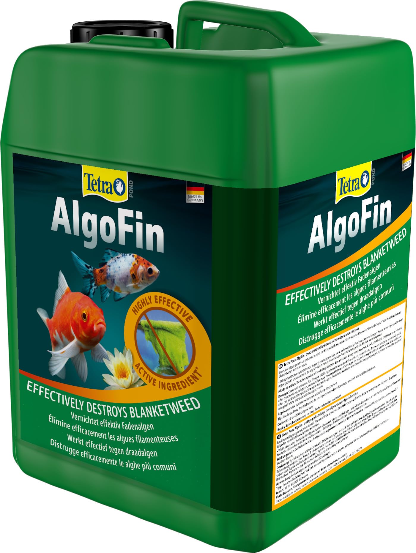 Tetra Pond AlgoFin Teich Algenvernichter - wirkt effektiv bei Fadenalgen, Schwebealgen und Schmieralgen im Gartenteich, 3 L