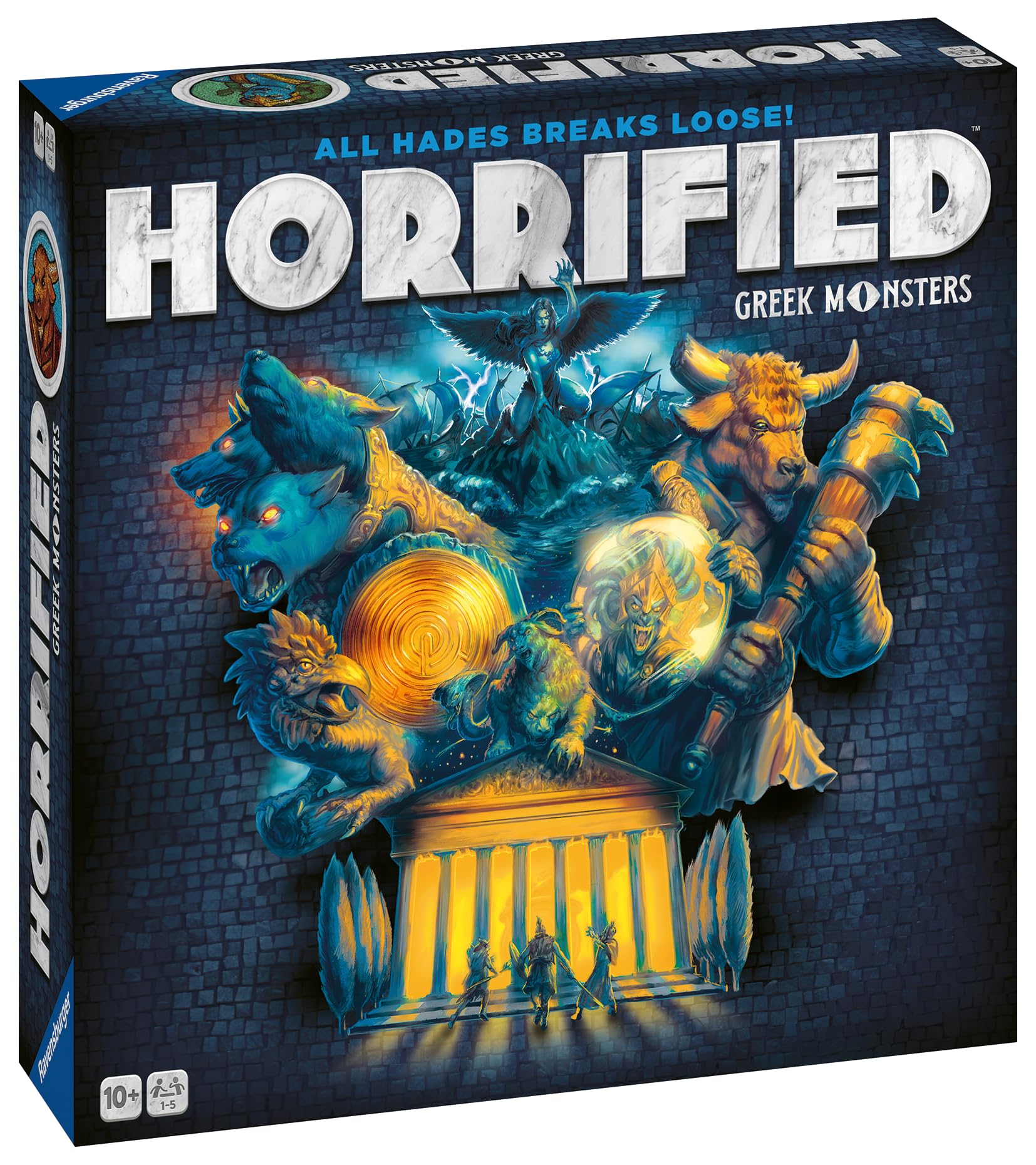 Ravensburger Juego de Mesa Cooperativo Monstruos Griegos – Estrategia 1–5