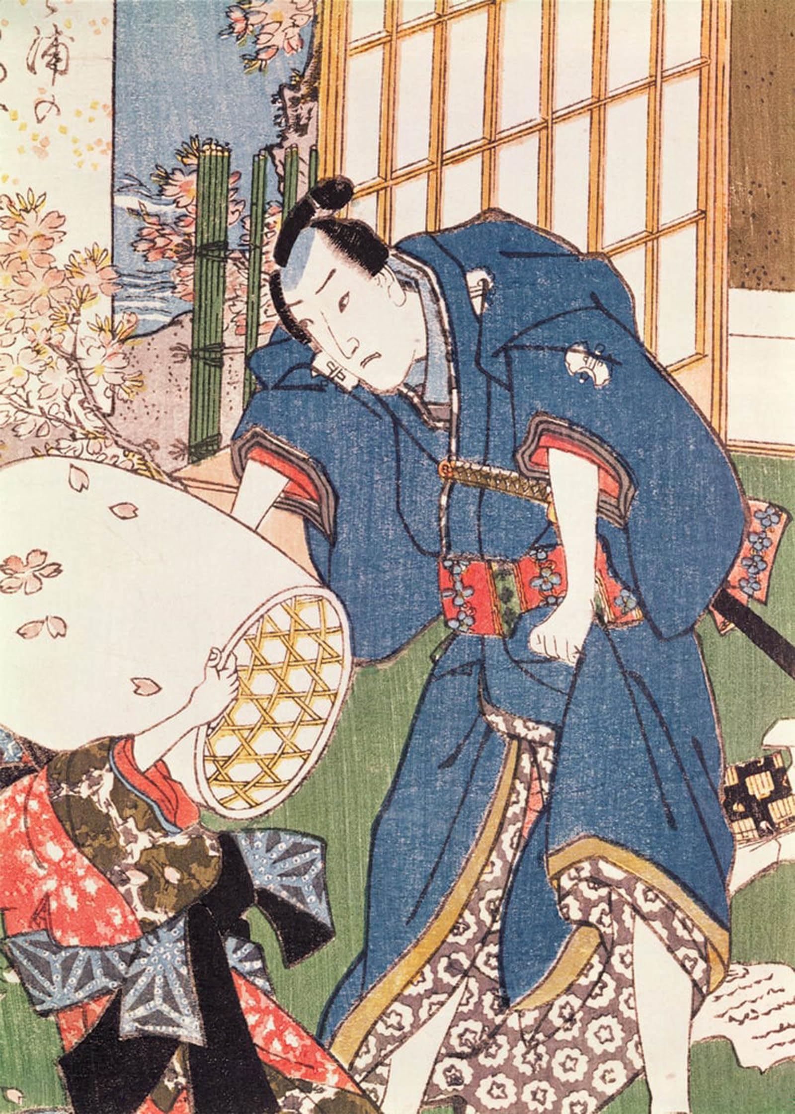ARTXLXXBN Famous Painting Canvas Artwork Graffiti Print Illustration From the Tale of Genji by Utagawa Kunisada Portrait Canvas Image for Home Decor 60x90cm