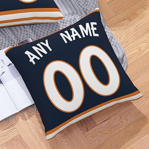 Miniatura 5 de Fundas de almohada personalizadas, fundas de almohada con nombres y números personalizados, regalo personalizado de otoño para fanáticos del estilo