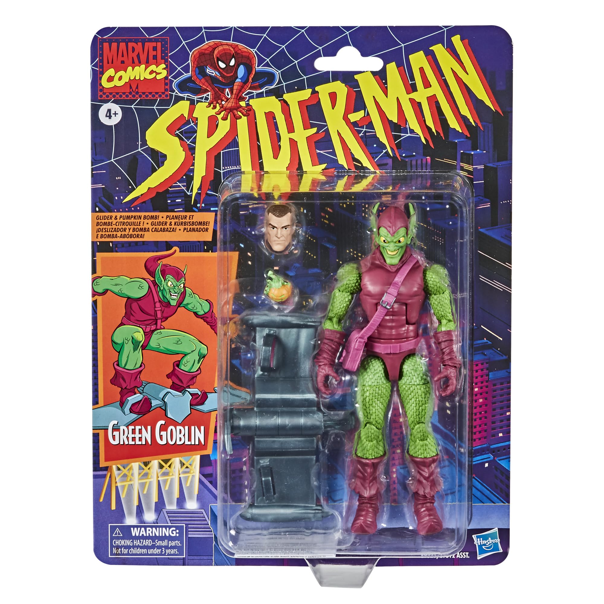 Image secondaire de Marvel Legends Spider-Man – Figurine rétro Green Goblin de 15 cm - Edition Collector