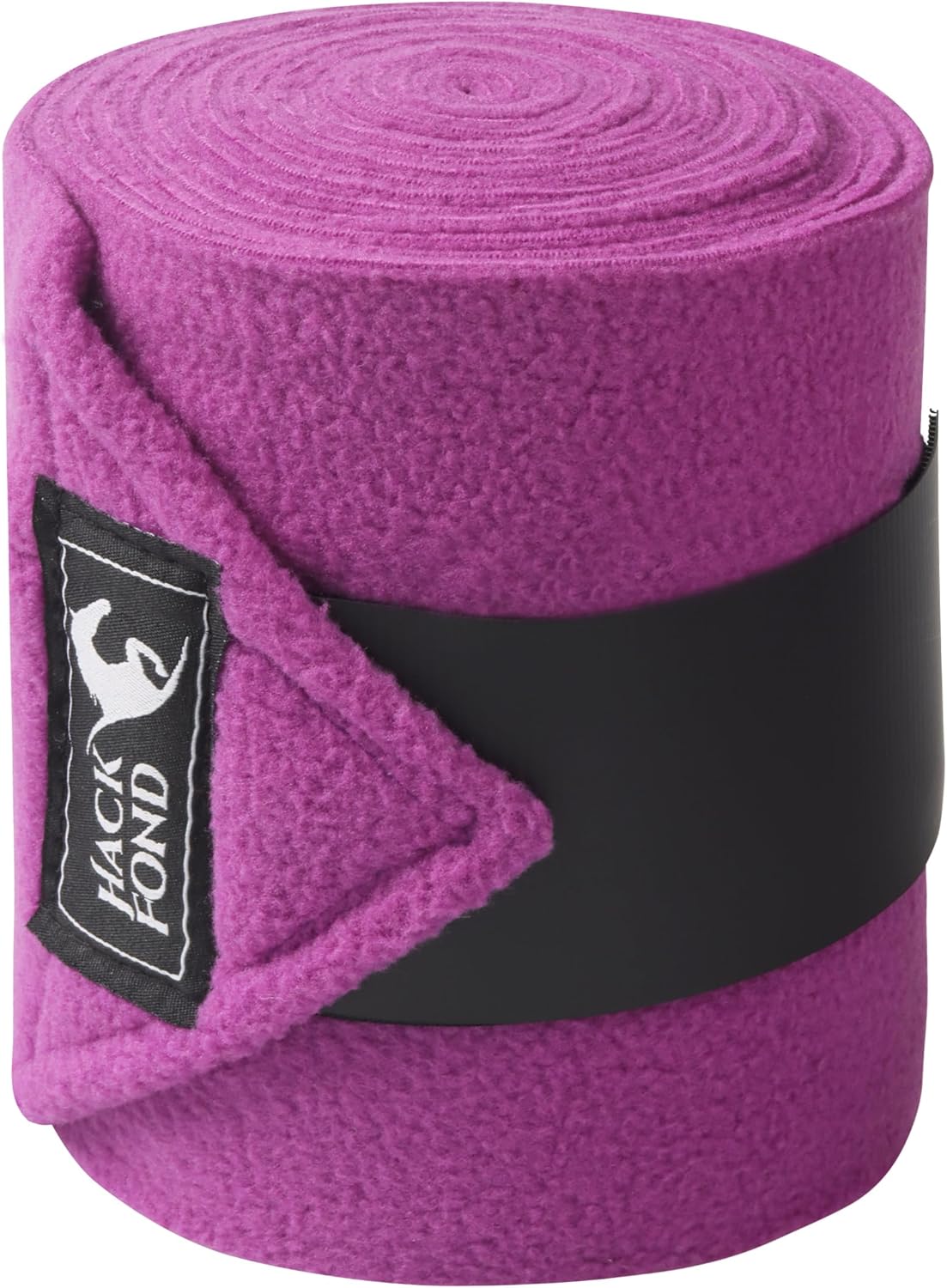 Fleece Horse Polo Leg Wraps Set of 4, 10' Horse Leg Bandages Stable Supplies Equestrian Boots Dark Brown