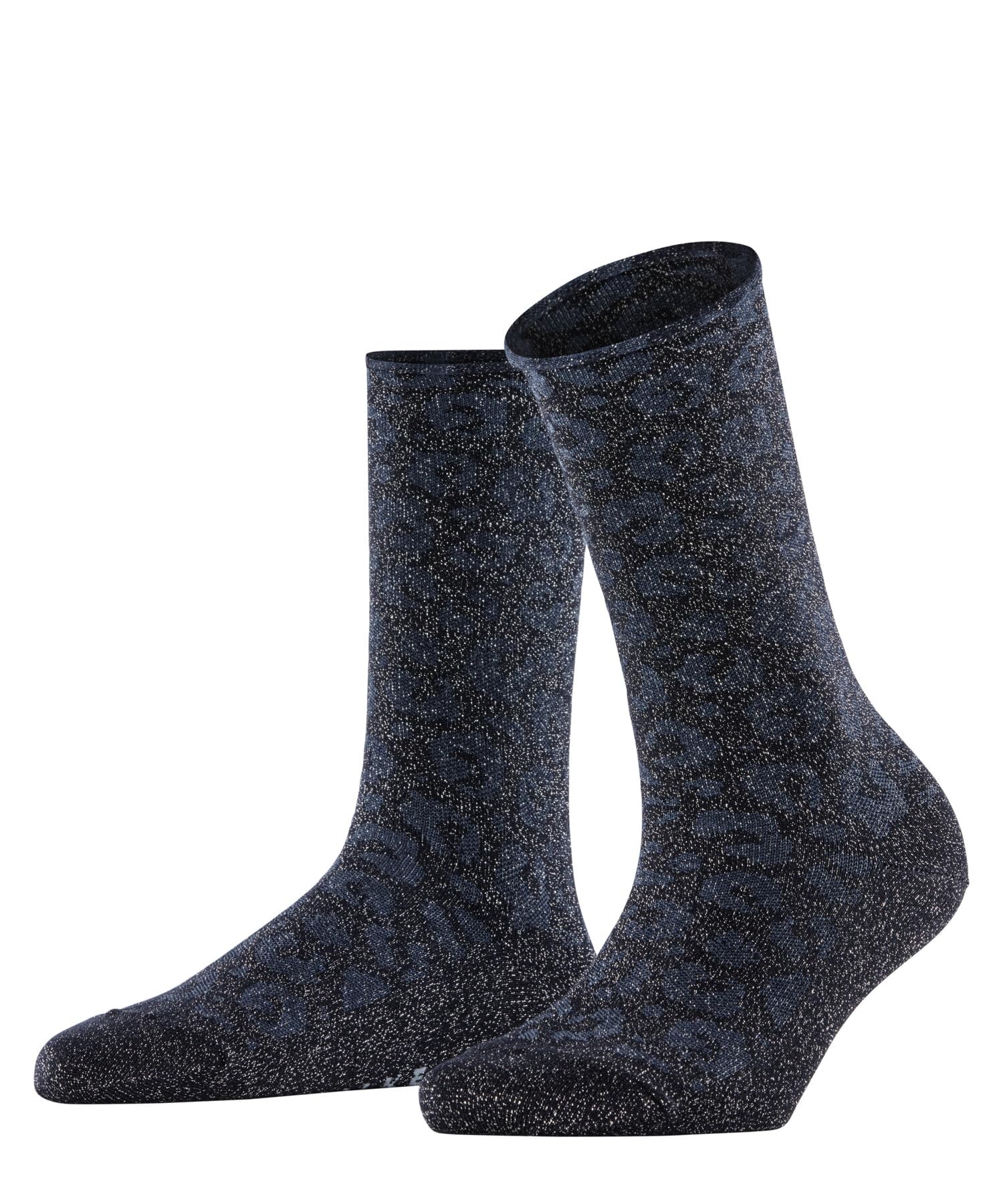 FALKE Women's Shiny W So Lyocell Plain 1 Pair Socks, Blue Dark Navy 6370 Special Edition, 2.5-5
