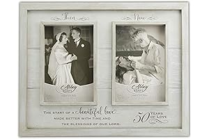 Then & Now 50th Anniversary Picture Frame: A Timeless Keepsake for Golden Anniversaries