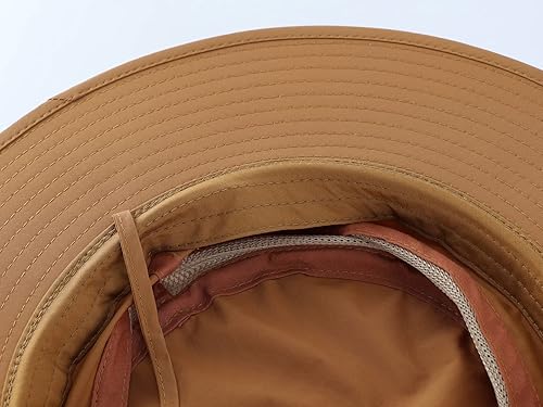 Miniatura 8 de Home Prefer Sombrero de sol para hombre UPF 50+ sombrero de pescador de ala ancha a prueba de viento