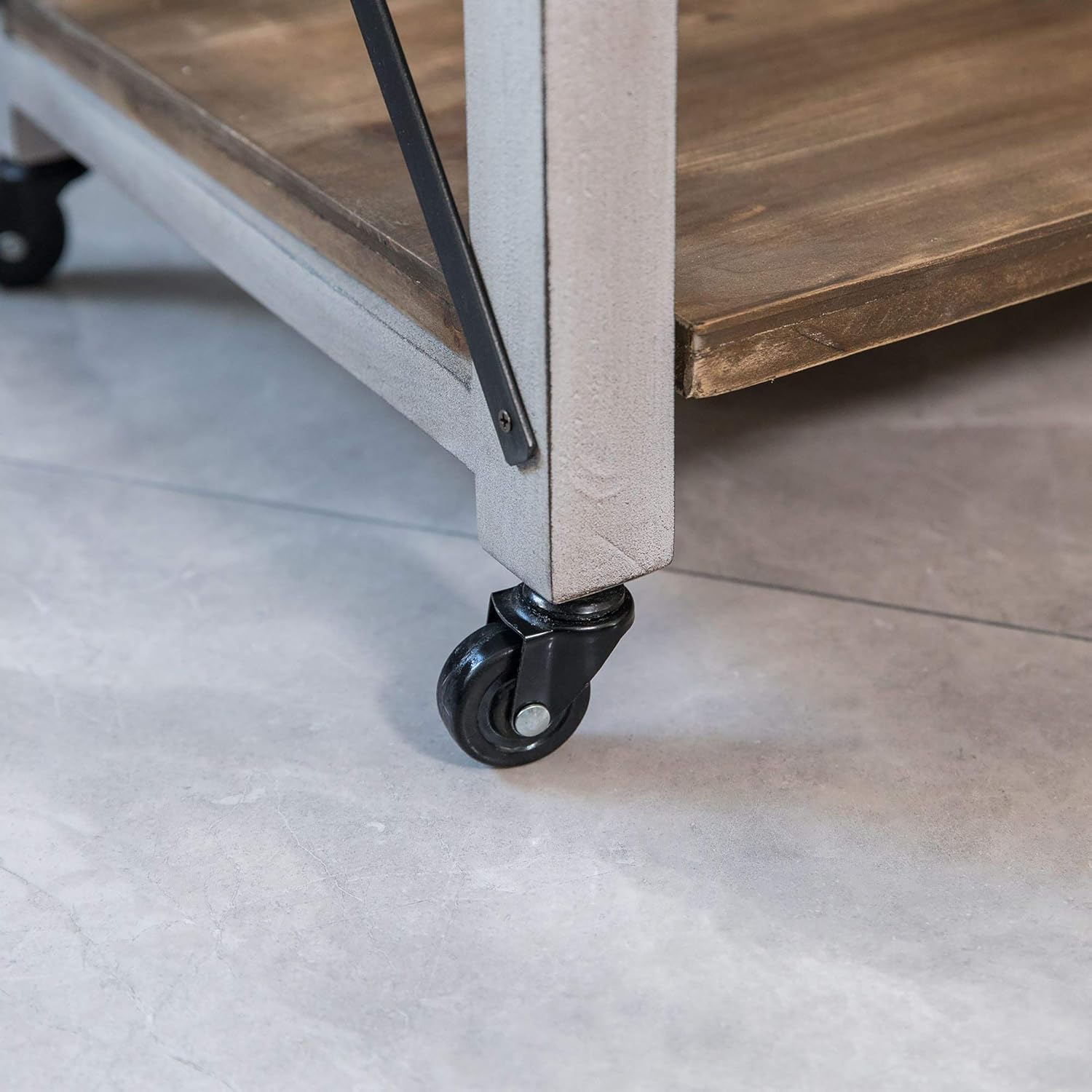 FirsTime & Co. White Aurora Farmhouse Kitchen Cart, American Crafted, Aged White, 31.5 x 16 x 31.5 , : Everything Else