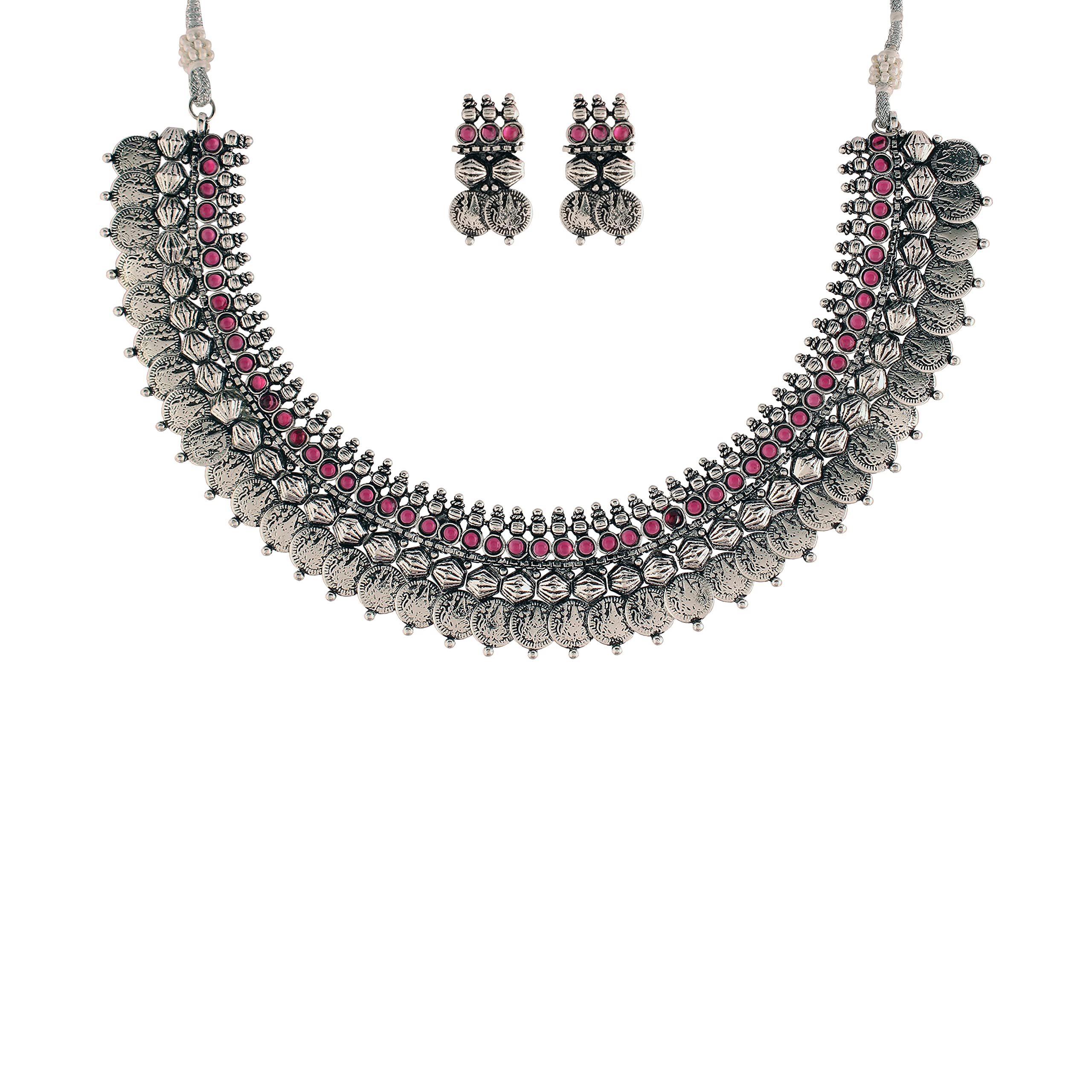 See full amazon price history chart for I Jewels Navratri Silver Oxidised Traditional Style Coin Necklace With Earrings For Women & Girls (MC062ZQ) I Jewels Navratri Silver Oxidised Traditional Style Coin Necklace With Earrings For Women & Girls (MC062ZQ) (B09MTD5R1L) Amazon Price History, Amazon Price Tracker