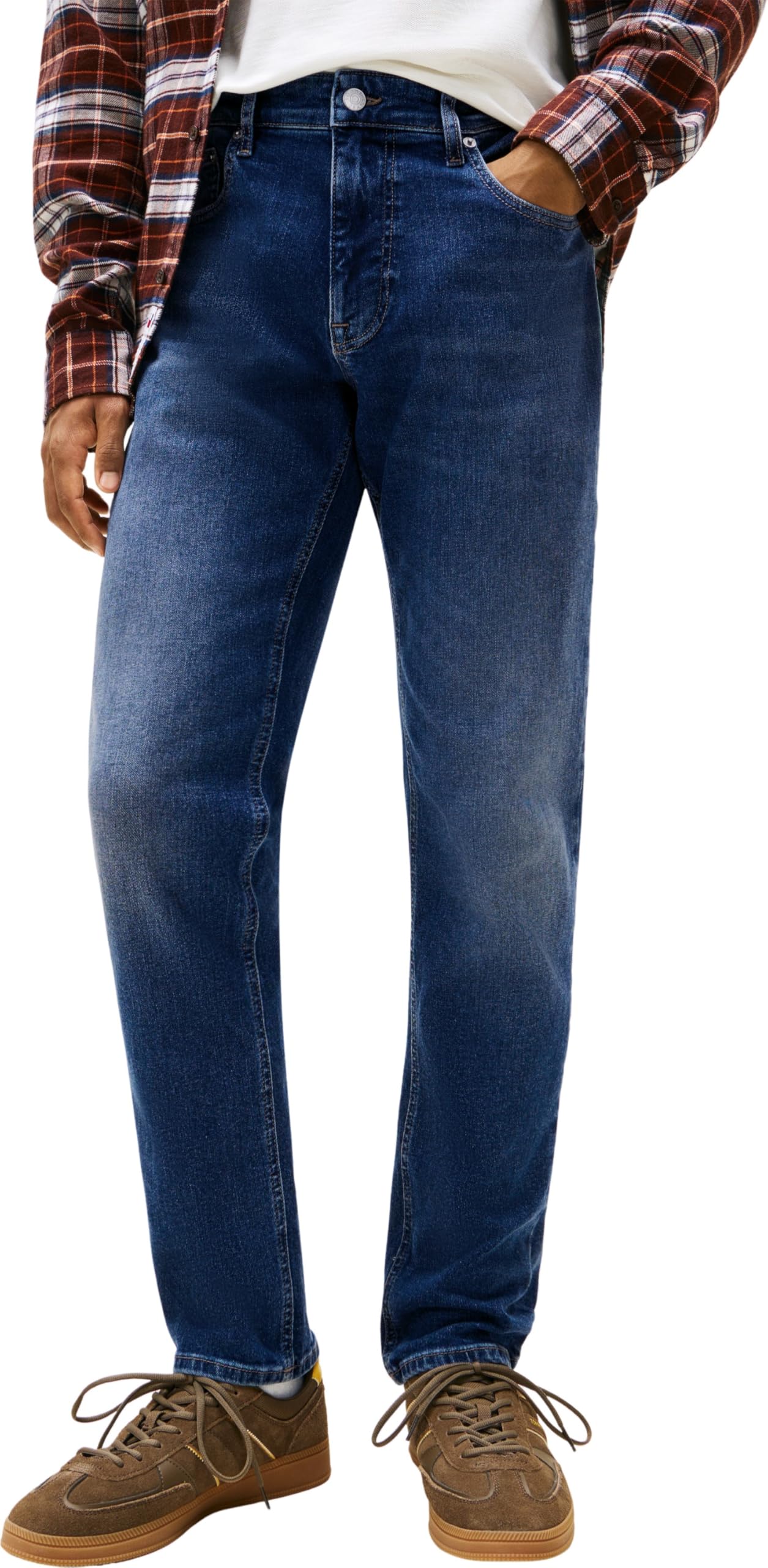Tommy Jeans Men’s Scanton Slim Fit Jeans, Blue (Denim Dark), 32W/36L
