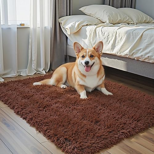 Miniatura 82 de Tapetes para sala de 6 x 9, tapetes de pelo largo grandes y suaves, tapete de área afelpado para dormitorio, decoración estética del hogar para Gris