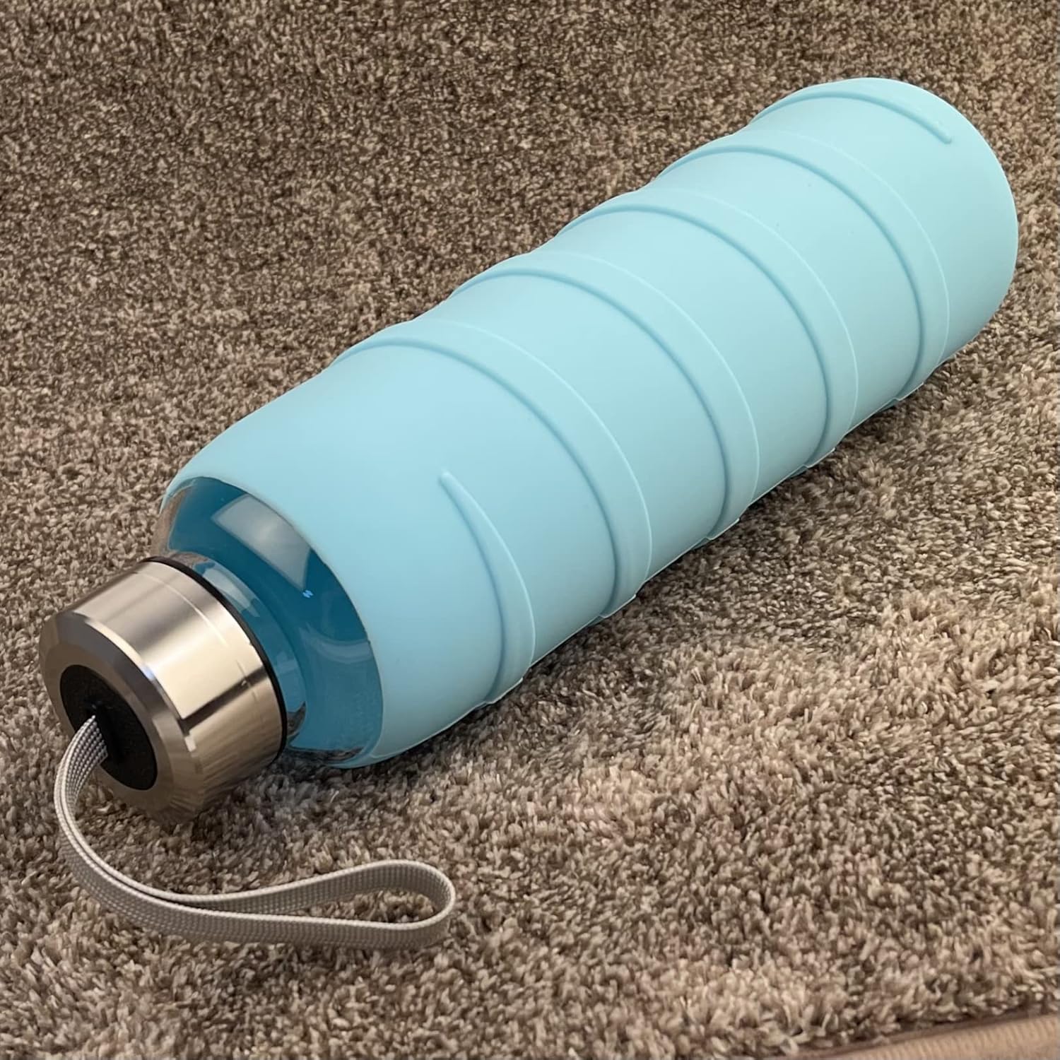 Sports Glass Water Bottle with Silicone Sleeve 16 oz / 32 oz