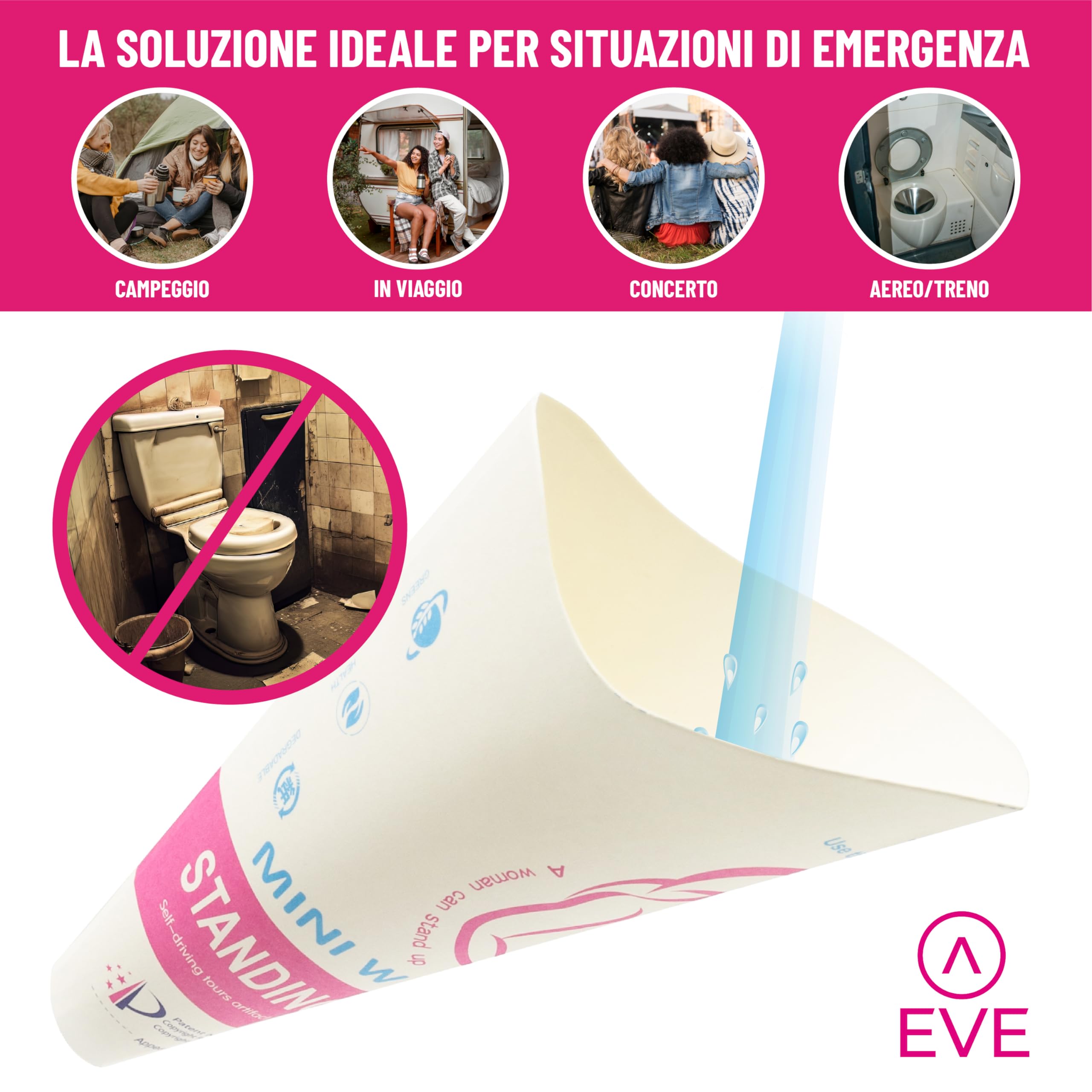 Lot De 40 Cônes Pour Pipi Femme Jetables Pour Femmes, Urinoir Portable Entonnoir Jetable, Entonnoir Pour Pipi En Pied, Urinoir Portable Femme, Pour Camping, Voyage Et Activités De Plein Air