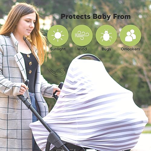 Miniatura 9 de KeaBabies Mochila para pañales y fundas de asiento de automóvil para bebés, bolsas de viaje multifuncionales impermeables para bebés, funda de