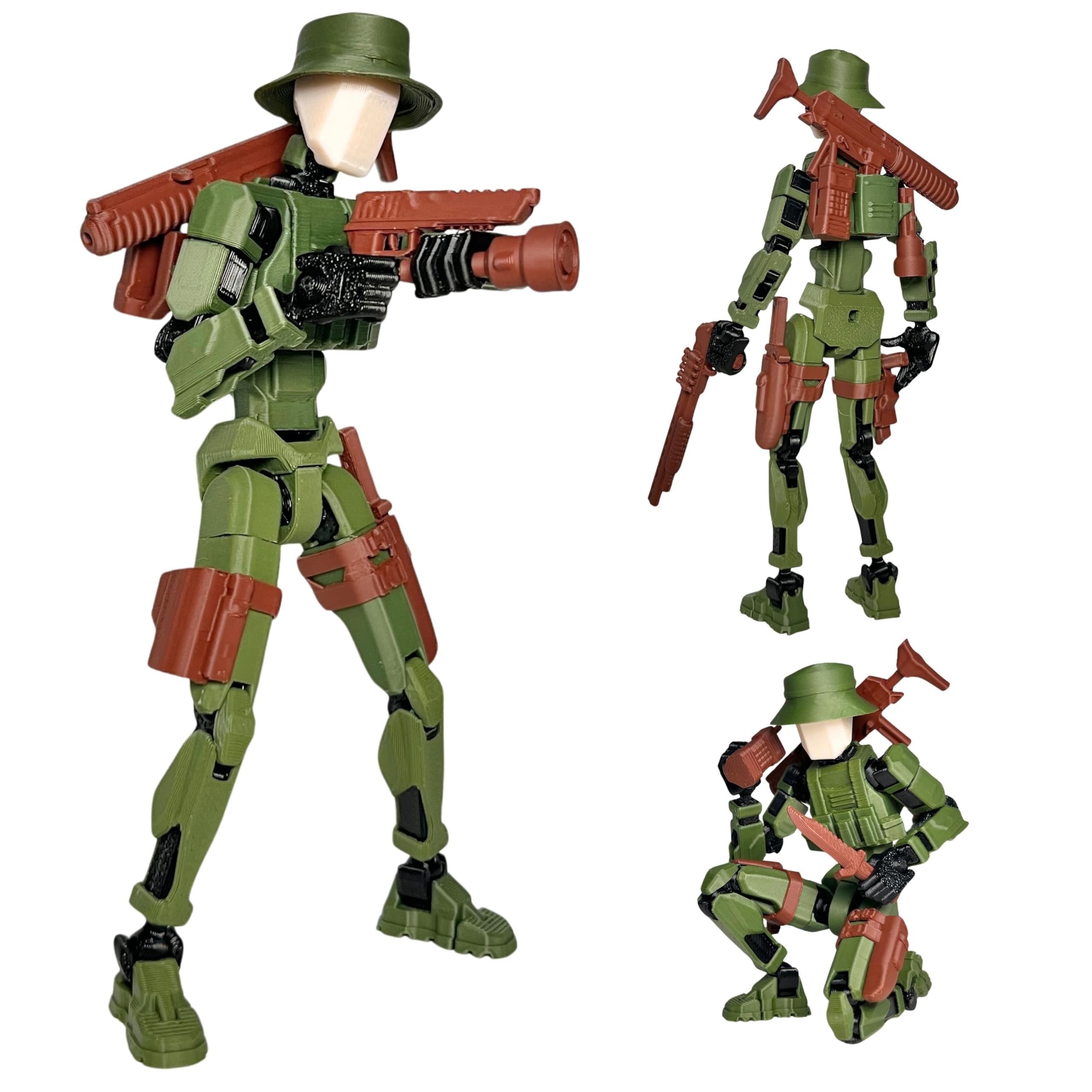 Amazon.com: JoriBoBo Army Men Action Figure, 3D Printed Dummy 13