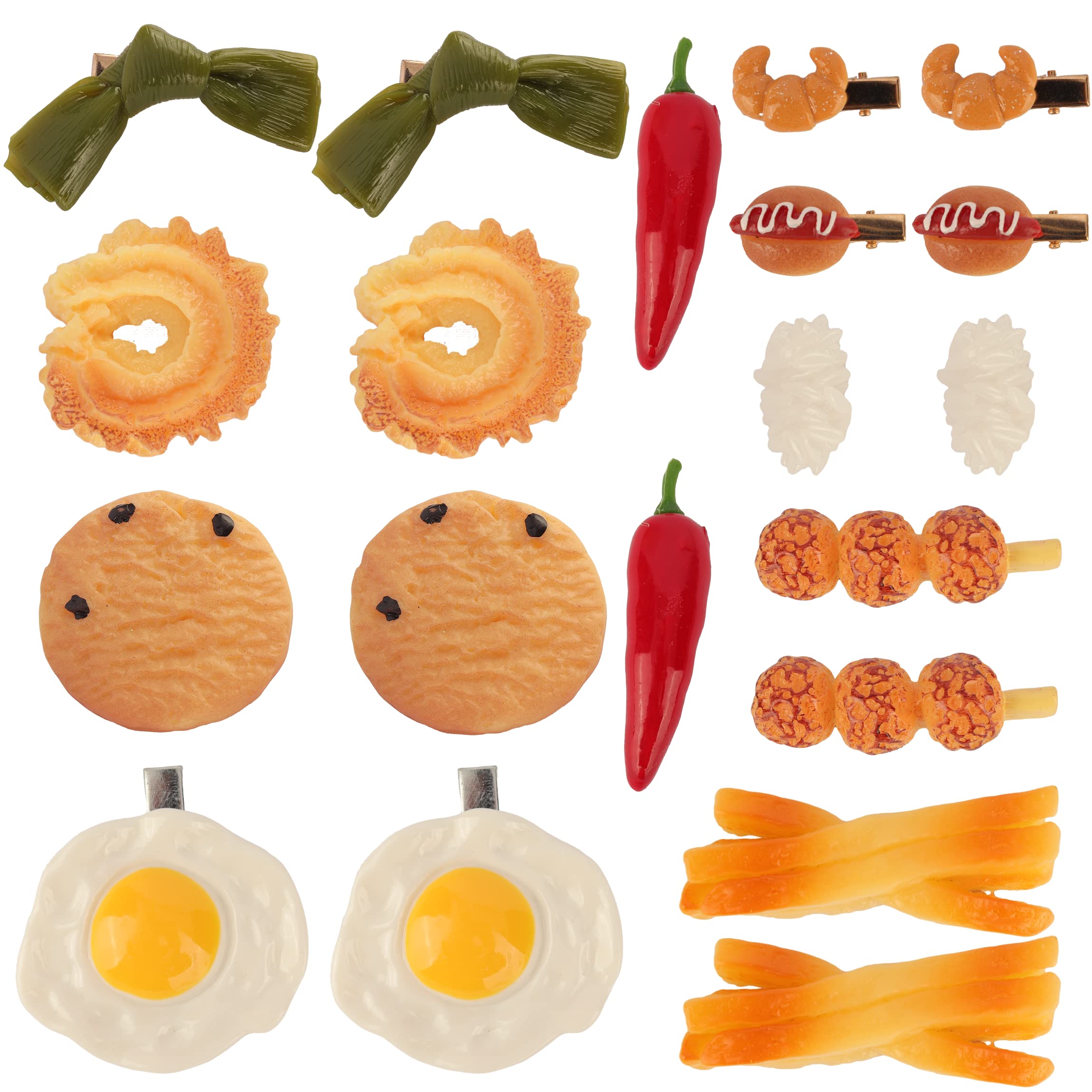 Hair Clips for Styling Salon Simulation Pattern Funny Cartoon Hair Accessories (Type B)