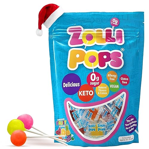 Vista 20 de Zollipops The Clean Teeth Pops - Paletas anticaries, deliciosos sabores, sabor tropical, 8 onzas Surtido