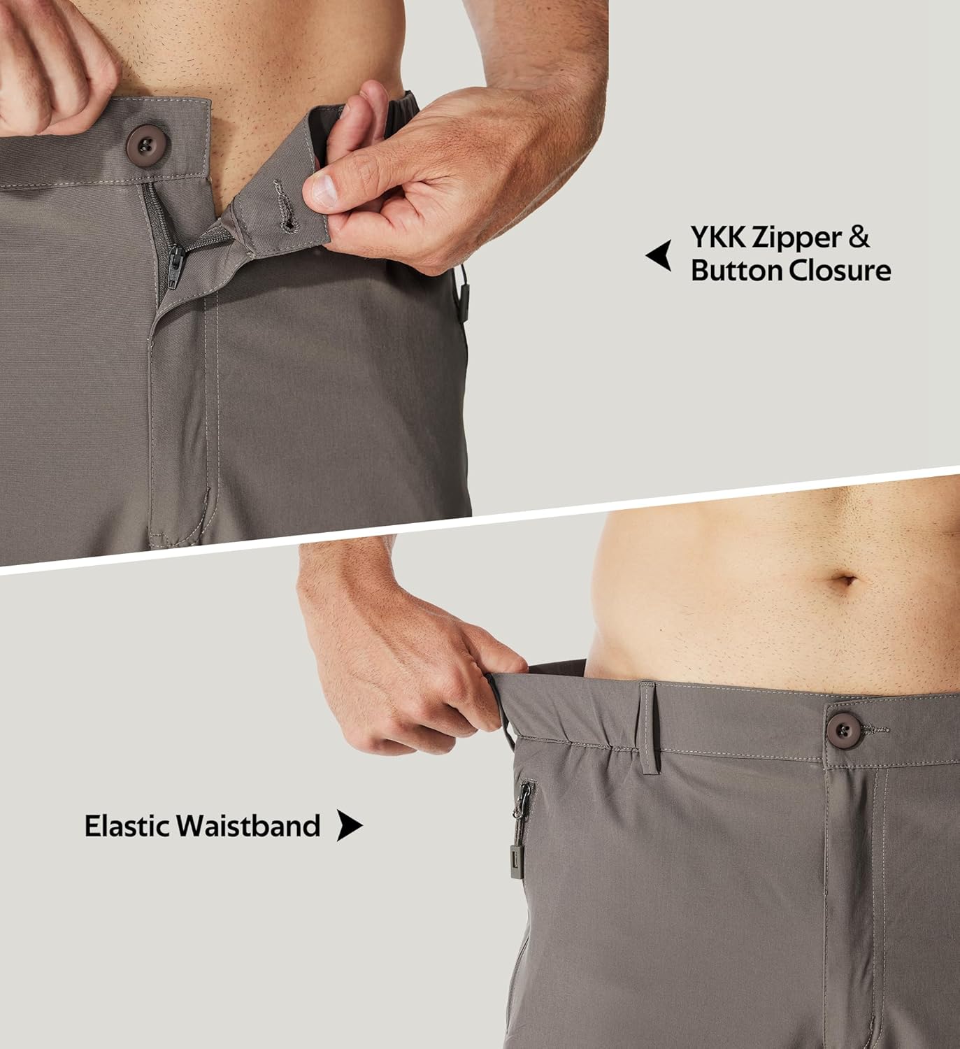 MOURCE Hiking Pants Men Lightweight Quick Dry - Water Resistant Stretch Cargo Travel Pants for Men with 6 Pockets - Image 6