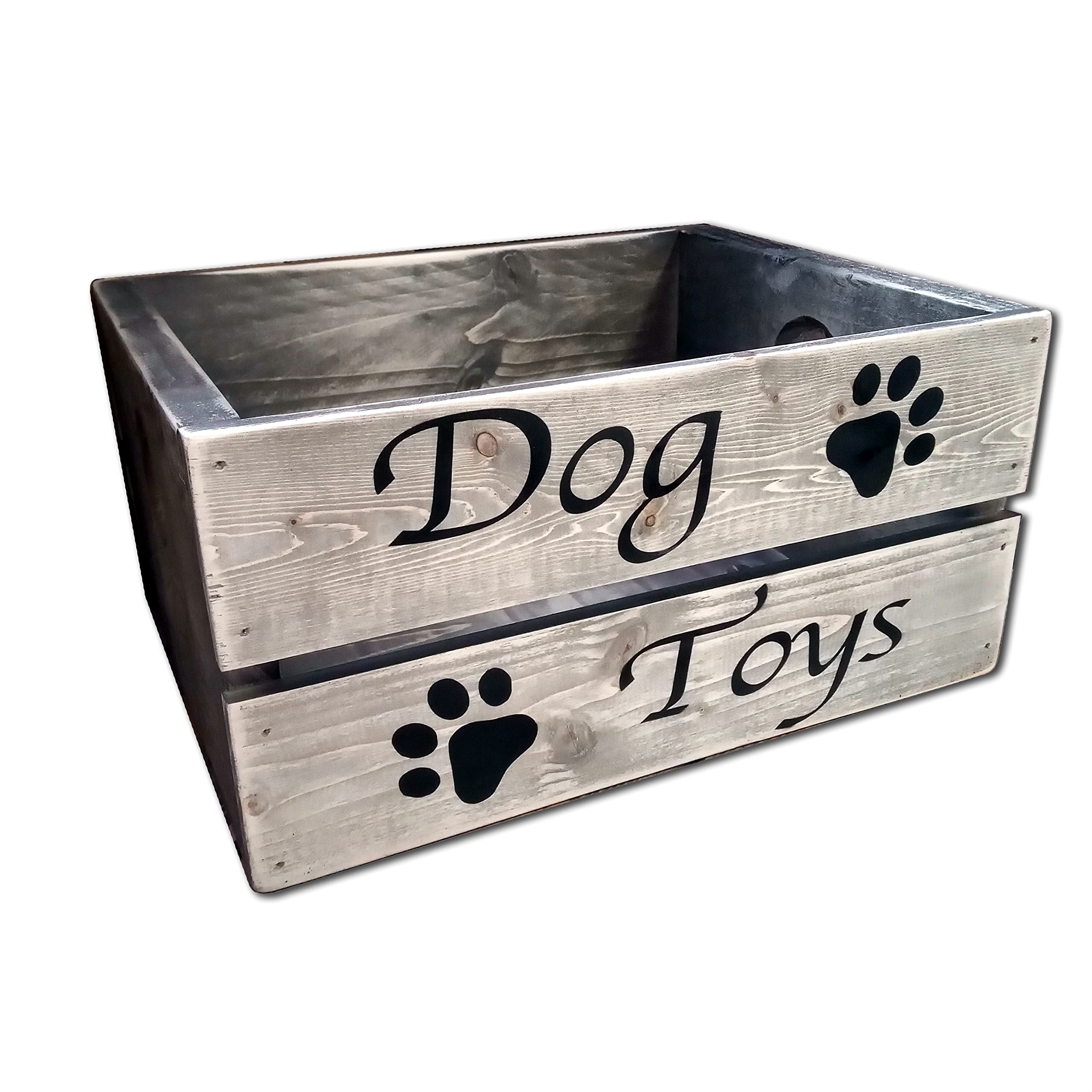 rustic dog toy box