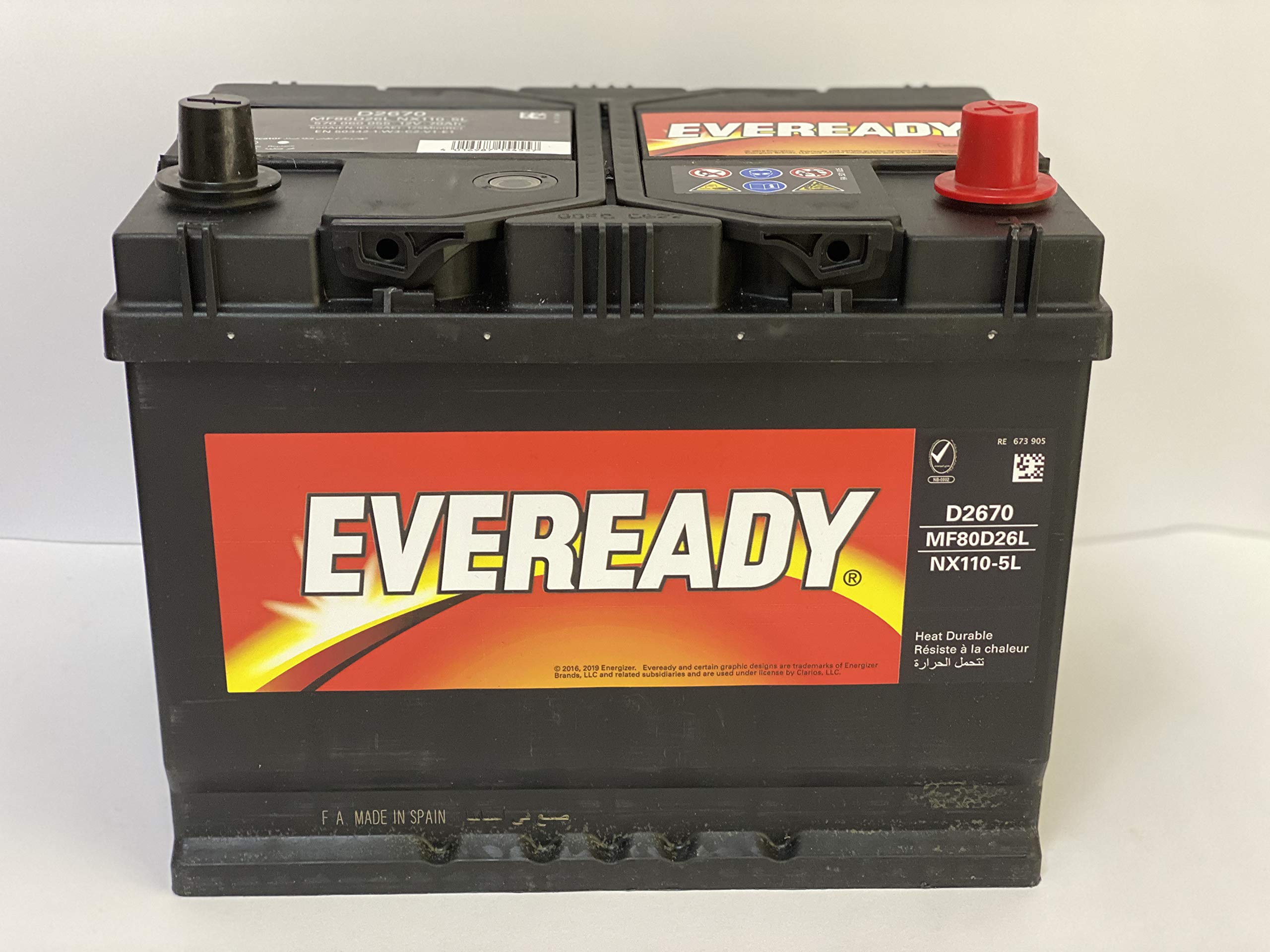 EVEREADY LEFT TERMINAL 12V JIS 70AH
