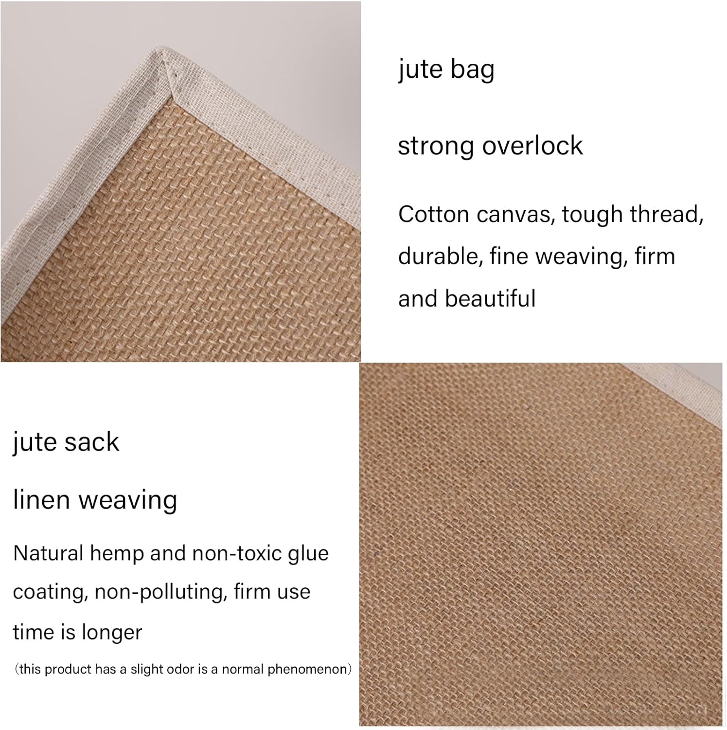 Burlap Beach Tote Bag With Handles 12pcs Jute Tote Bag Gift Bag 12.5"x8.6"x5.8" Jute Tote Beach Wedding Bag - Image 5