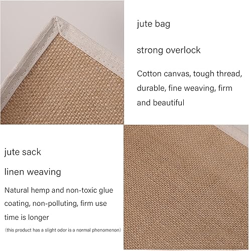 Vista 11 de Bolsas pequeñas reutilizables de yute natural para regalo de Navidad con asas de algodón, bolsas de mano para bodas, damas de honor, bolsa