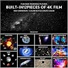 Galaxy Projection Night Light, 12pcs HD Reflection Discs, Realistic Space Images, High Resolution, Timer Shutdown, Adjustable Brightness, Planetarium Galaxy Projector for Kids