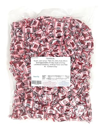 Cherry Flavored Fruit Chews, 2 Pounds Bulk