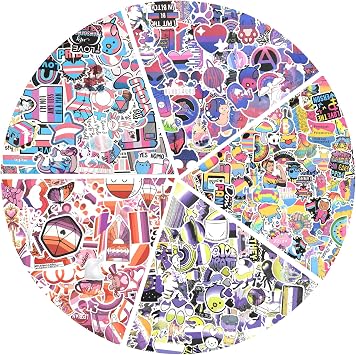 300PCS Pride Stickers Pride Accessories, LGBT Stickers Rainbow Sticker | LGBT Accessories LGBTQ Gifts, Rainbow Stickers Rainbow Decorations for Bicycle Car Sticker Skateboard Stickers