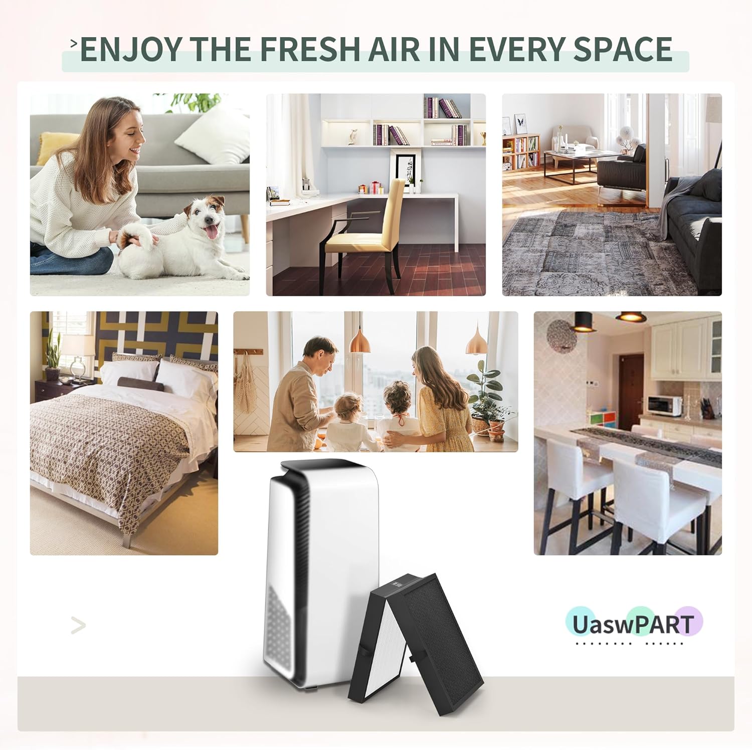 7400 Smart Filter Compatible with Blueair 7400 Series Air Filters for Protect 7410i & 7470i Air Pu-rifiers, 3-Step Filtration with True HEPA and Activate Carbon Filter, 1-Pack - Image 7