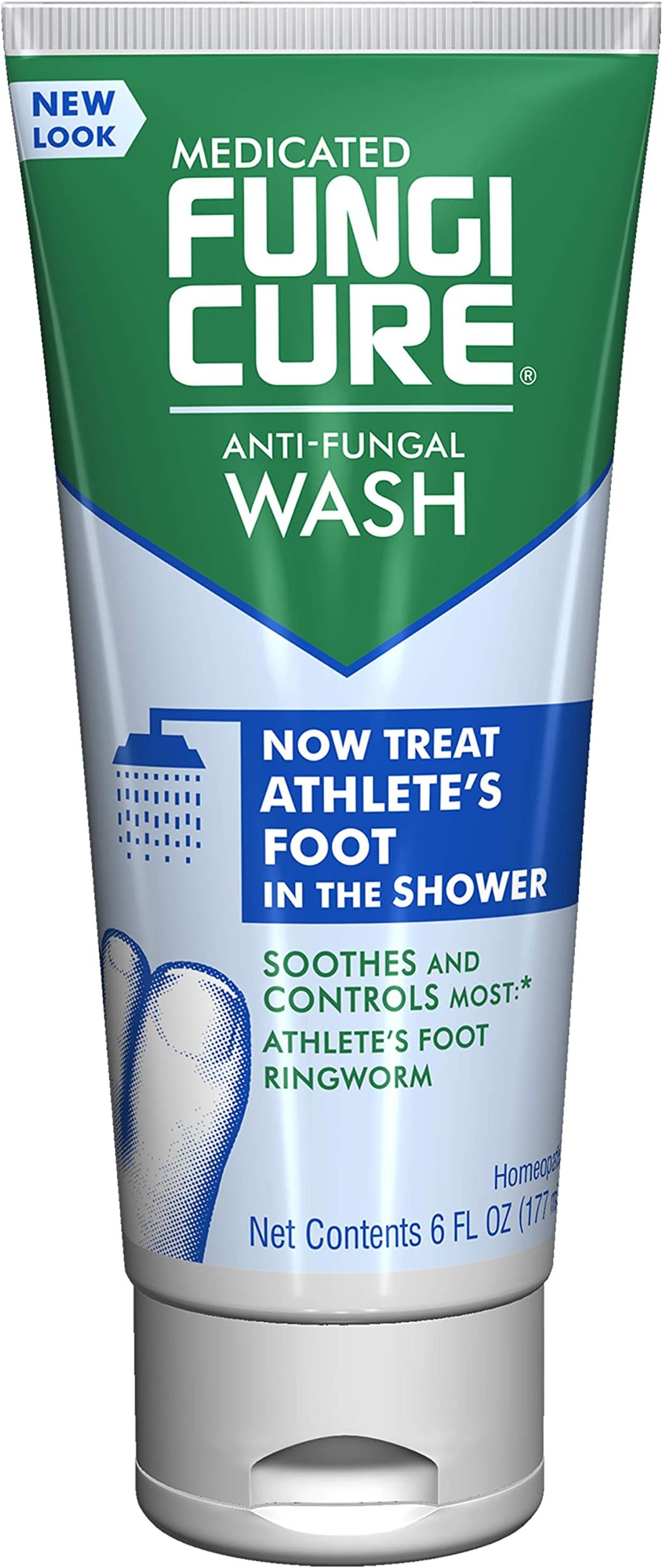 Medicated Anti-Fungal Athlete's Foot Wash - Treat Athlete's Foot in the Shower - 6 fl oz
