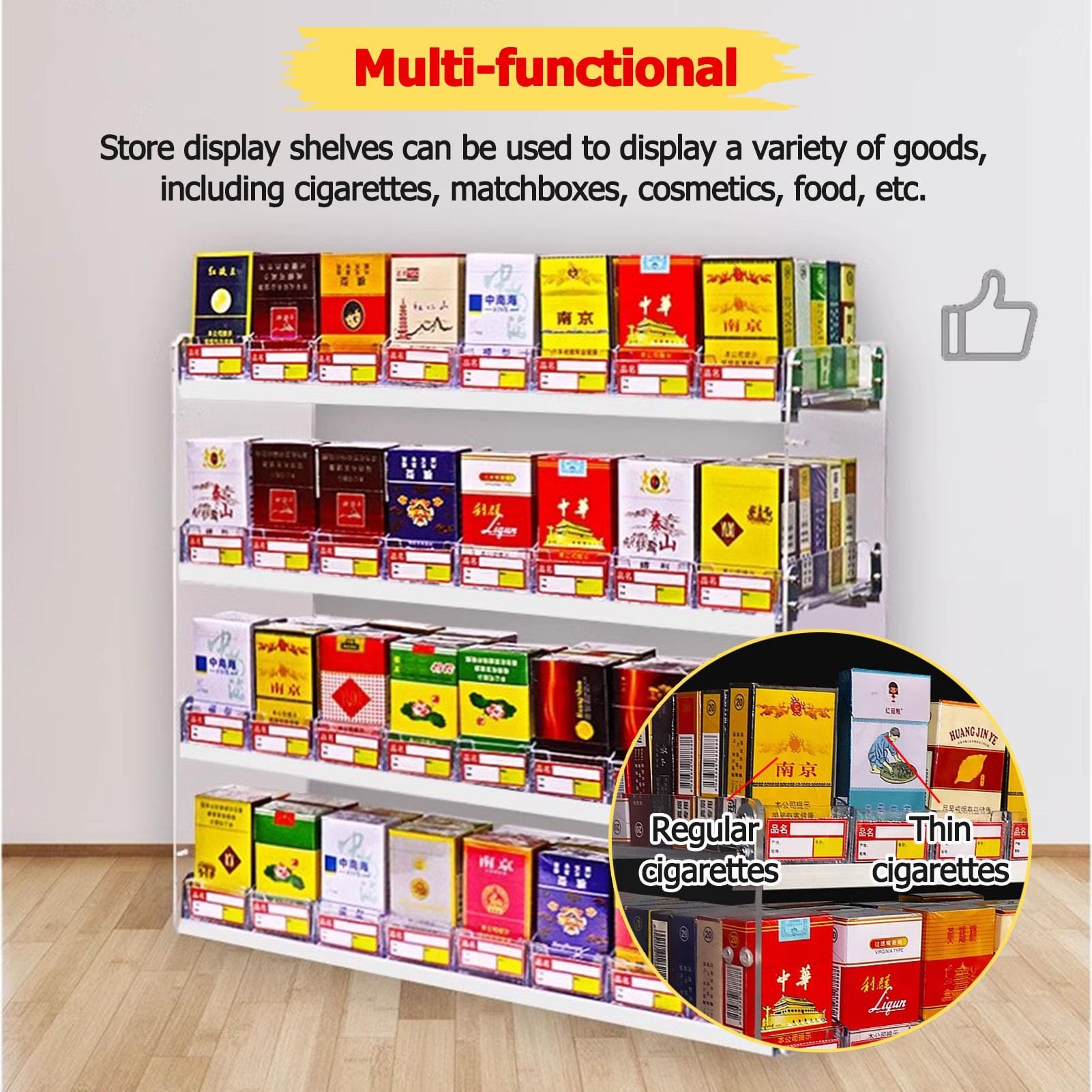 Amazon.com: Cigarettes Rack Display Shelf Retail Stand Acrylic Clear Cigarette  Showcase Display, High Transparency Cigarettes Display Holder/ Cigarettes  Box Rack, Coffee Shop Convenience Stores Individual Retail : Health &  Household
