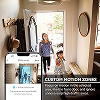 Vista 6 de Merkury Smart Indoor Camera, 1080p HD Camera for Home Security with Two-Way Audio, Motion Detection, and Night Vision, Compatible with Alexa and