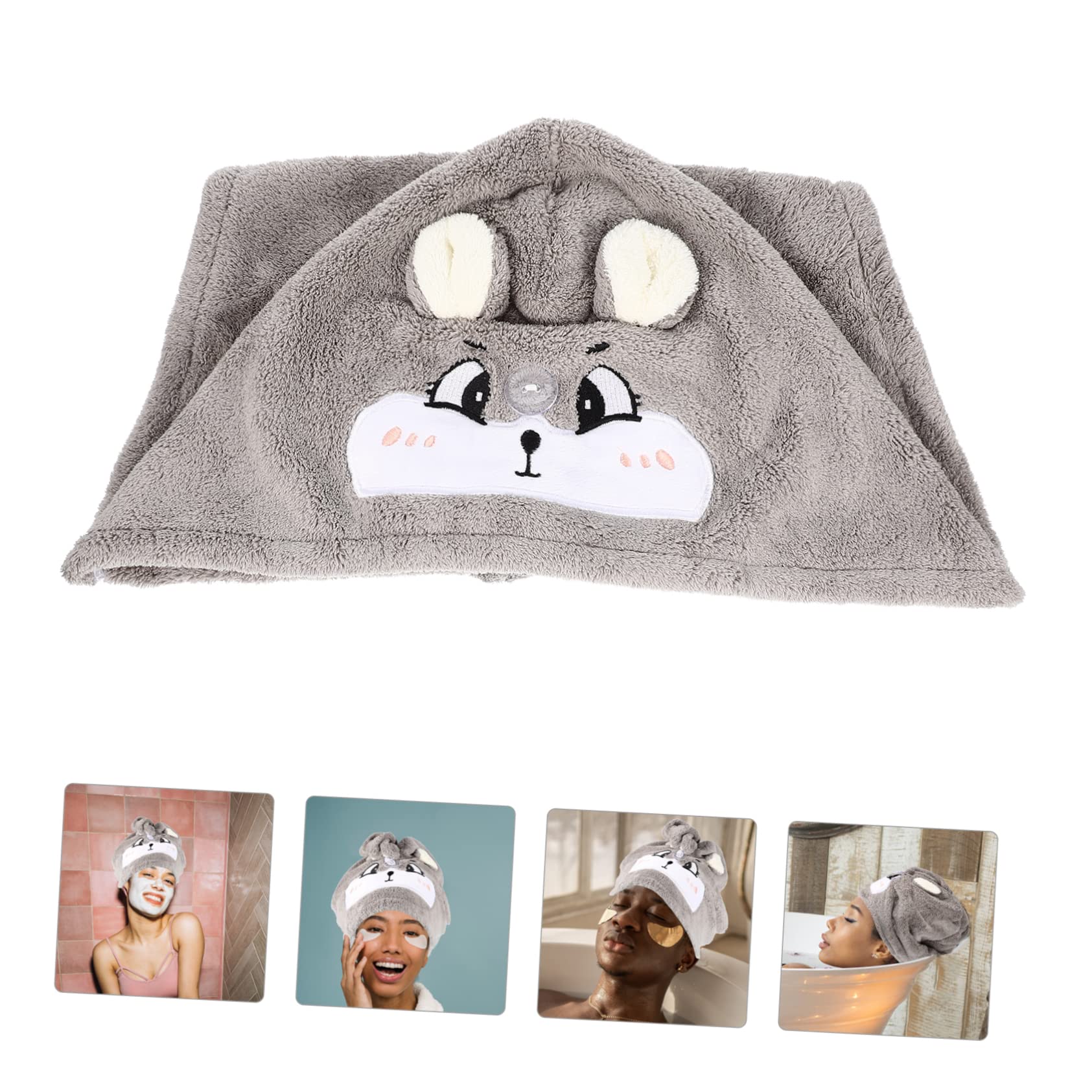 MAGICLULU 3st Trockene Haarkappe Super Saugfähiges Haartuch Hut Für Trockenes Haar Turban-Handtuch Badezubehör Körpertücher Zum Duschen Nasse Haare Polyester-Nylon-kettenwirkkorallen-Fleece