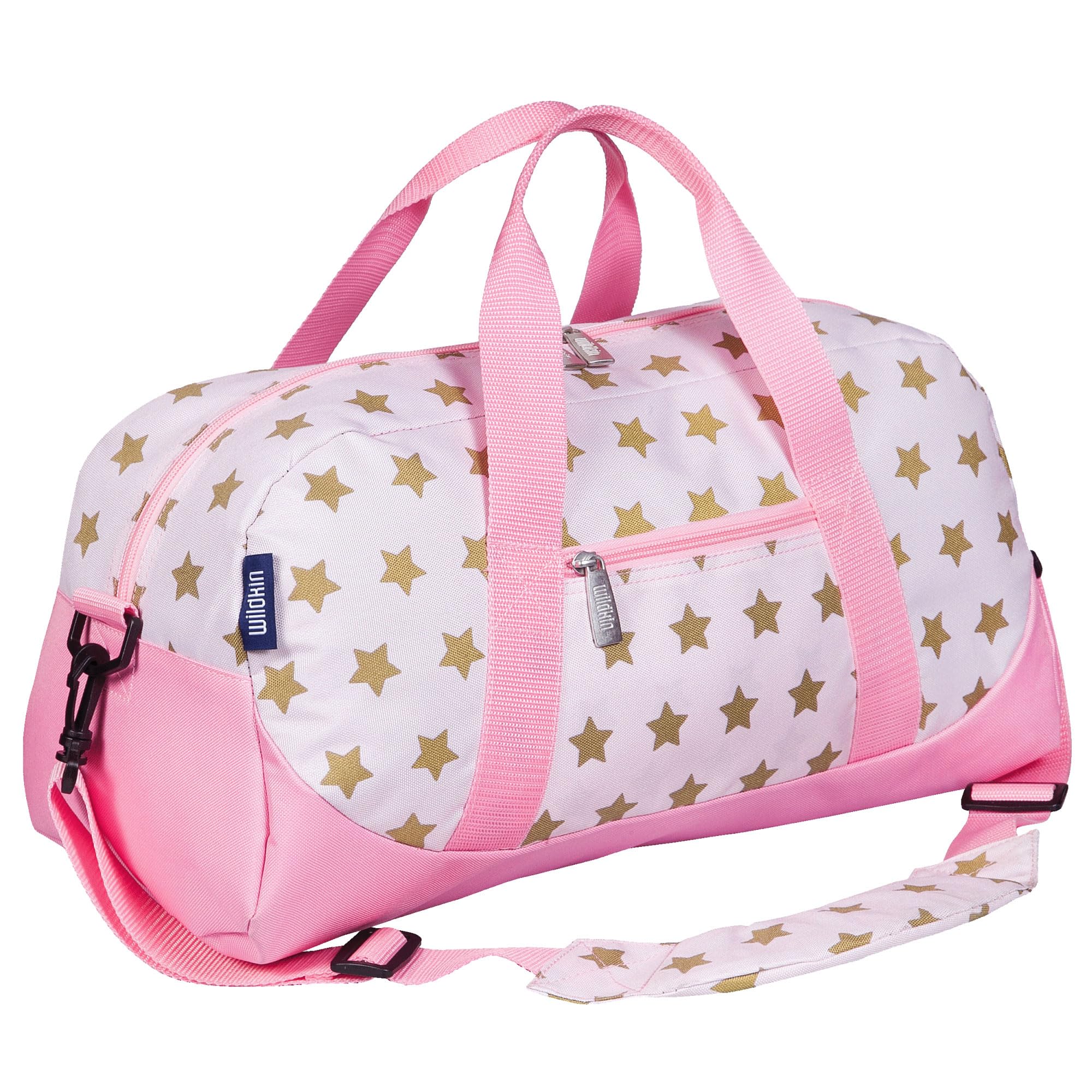 Wildkin Girls' Large Compartment and Small Exterior Zipper Pocket, Pink, One Size, Pink, One Size