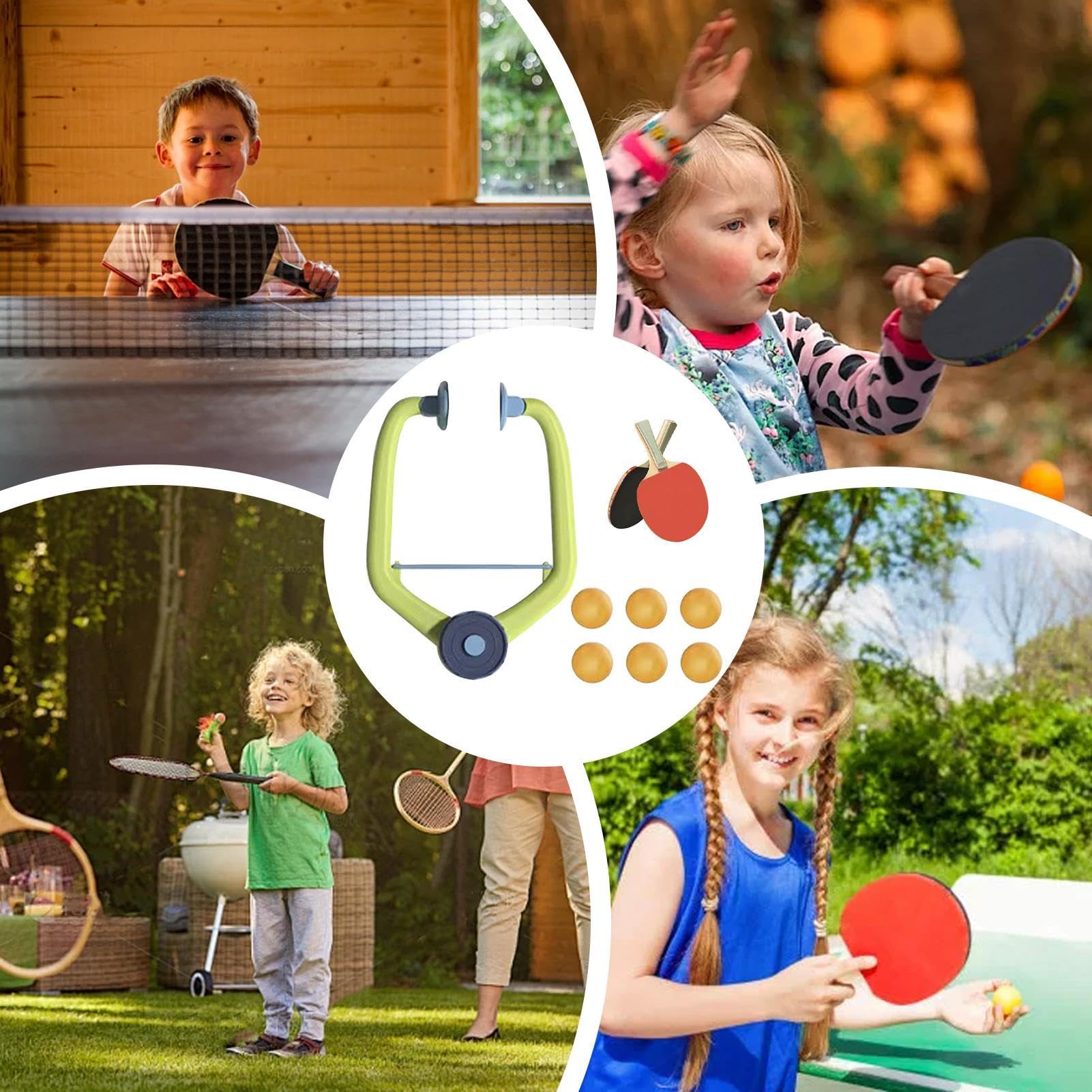Door Table Tennis Game, Portable Table Tennis Set, Adjustable Table Tennis Kit, Table Tennis Trainer for Kids, Indoor Table Tennis Game, Table Tennis Set for Beginners, Training Table Tennis Kit