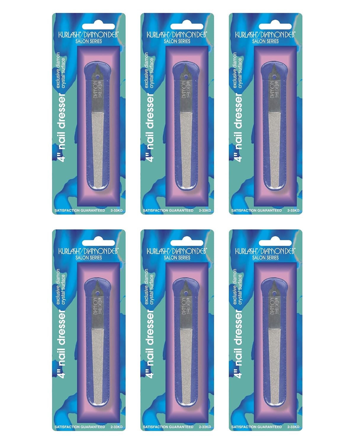 Diamon Deb Exclusive Diamon Crystal Surface Nail File 4-Inches Long (Pack of 6)