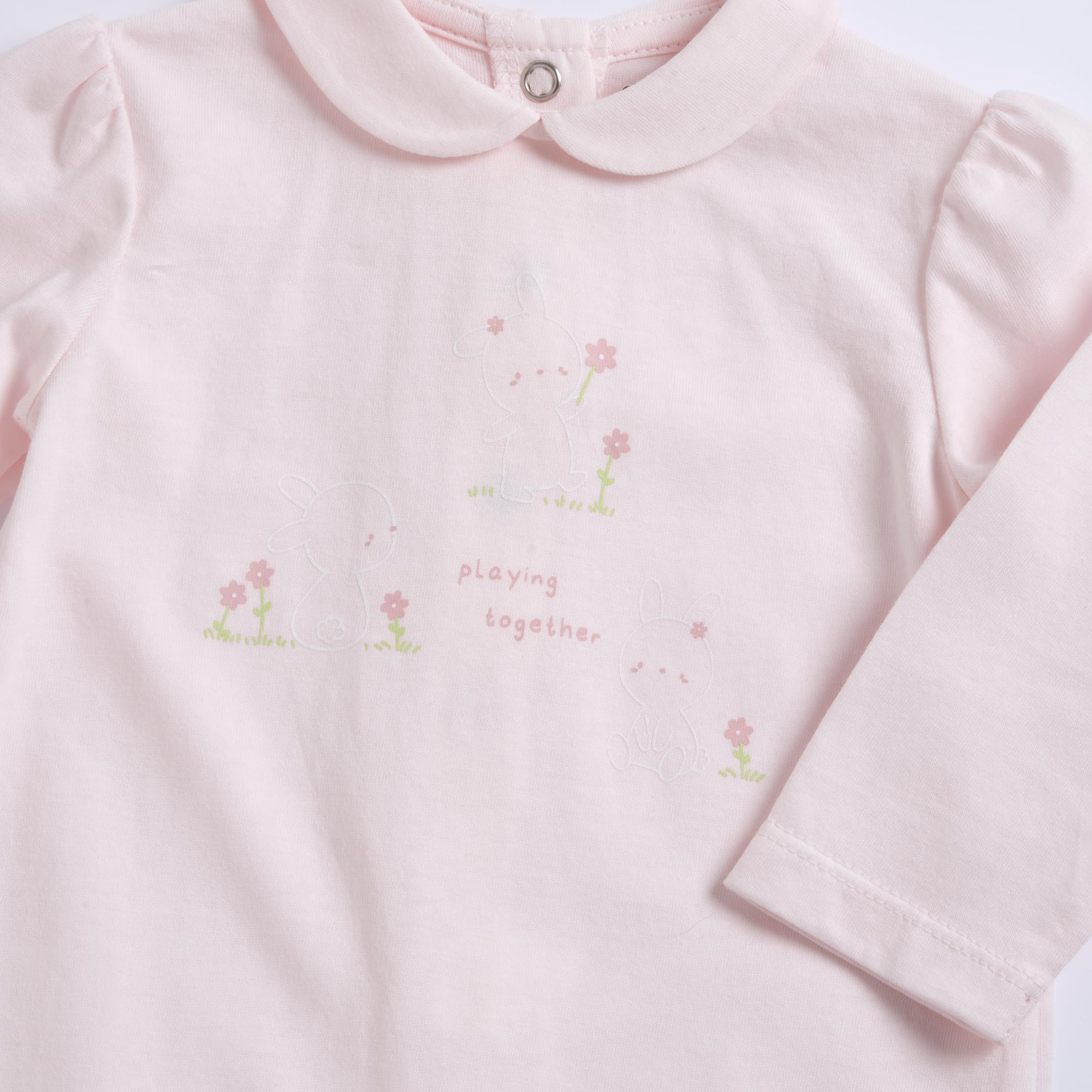 Prénatal, Set 2 Tutine Neonata 100% Cotone, con Comoda Apertura con Bottoncini, Ideali per la Primavera