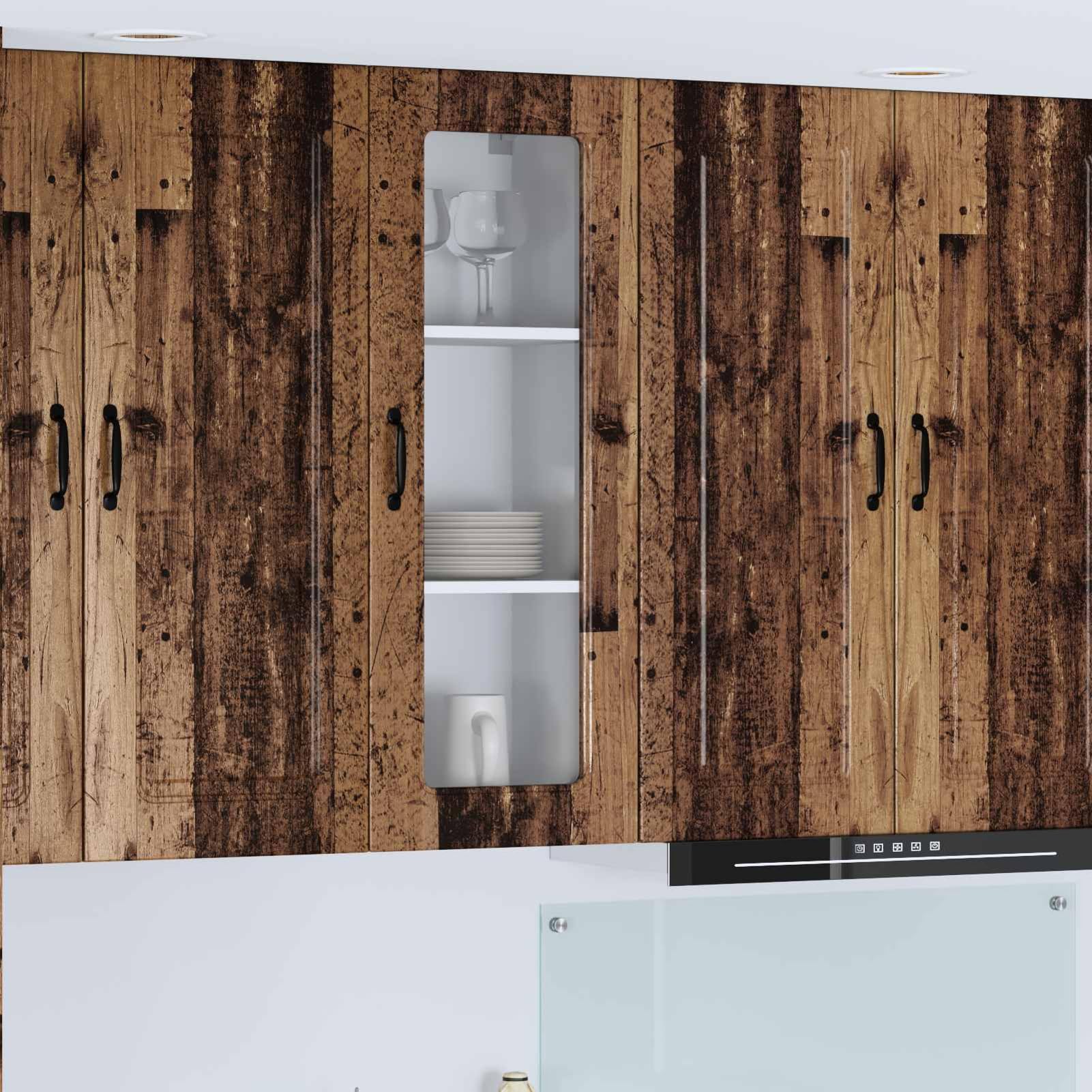 Küchenschrank Altholz 40 x 31 x 100 cm Holzwerkstoff mit viel Stauraum für Innenbereich