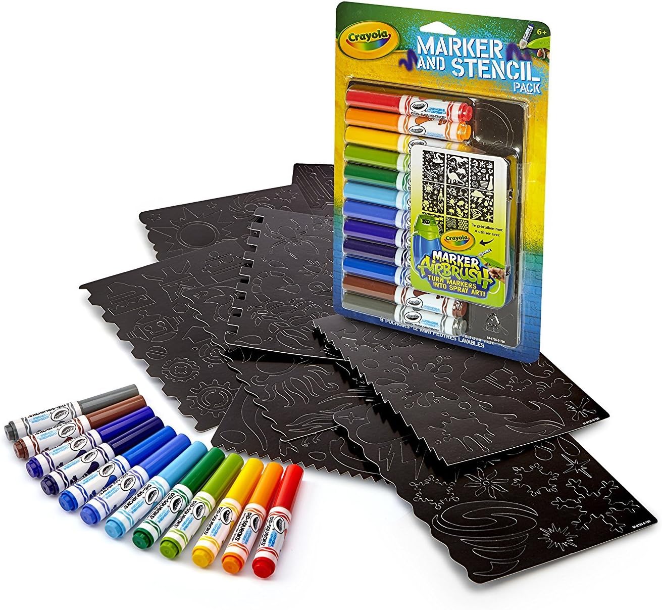 Crayola Airbrush Marker and Stencil Pack