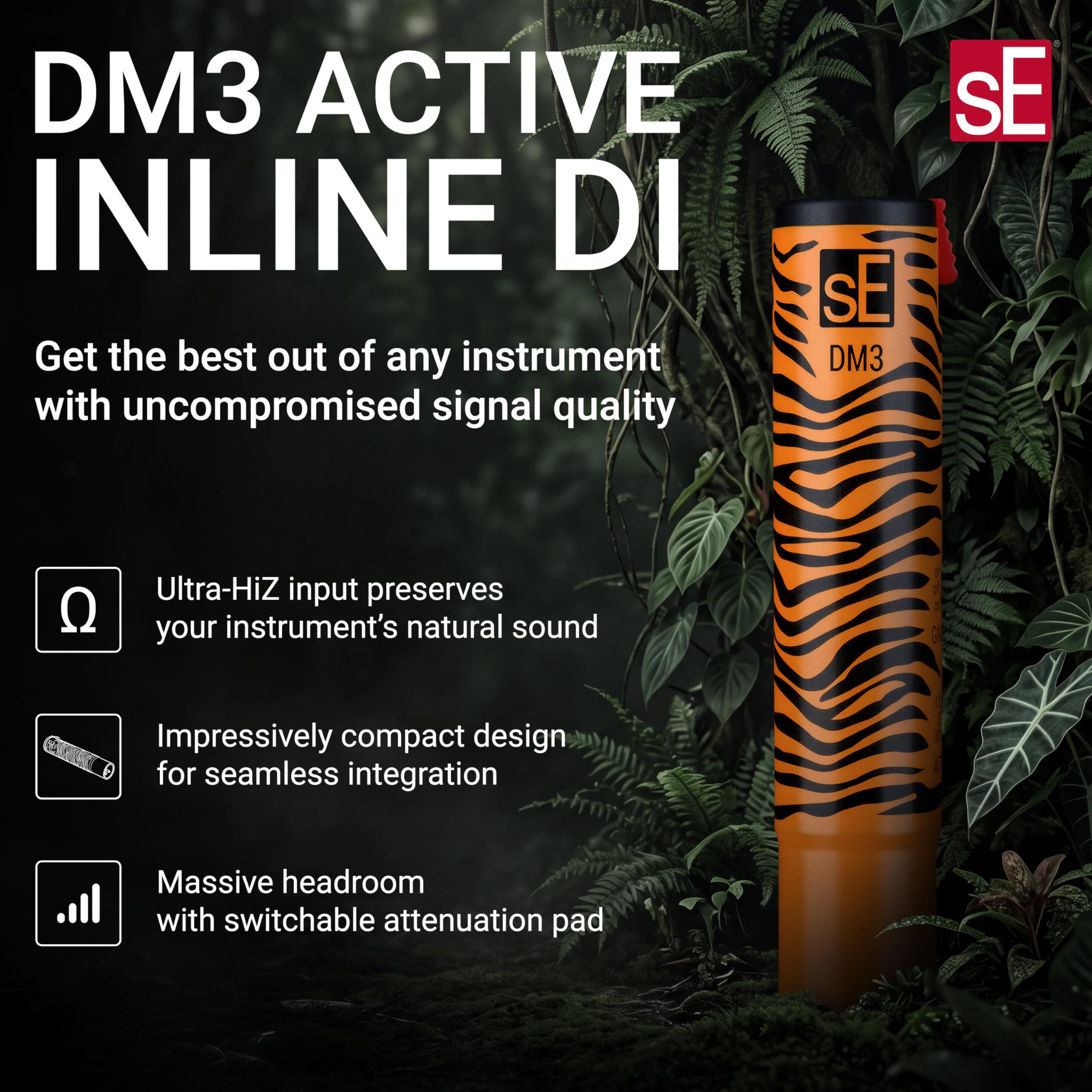 Amazon.com: SE Electronics DM3 Dynamite Active Inline DI with
