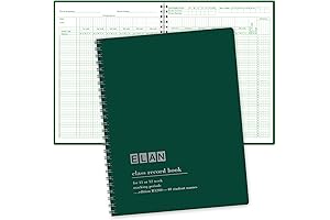 Class Record Book for 12 Weeks, 40 Names (R1200) - Teacher Grade Book 2023-2024