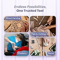 Vista 5 de MyMed Stainless Steel 10R Blades Dermaplaning 10R Pack of 100 Dermaplaning Blades 10r, Size 10r Scalpel Blades, Dermablade Dermaplane Blades 10r