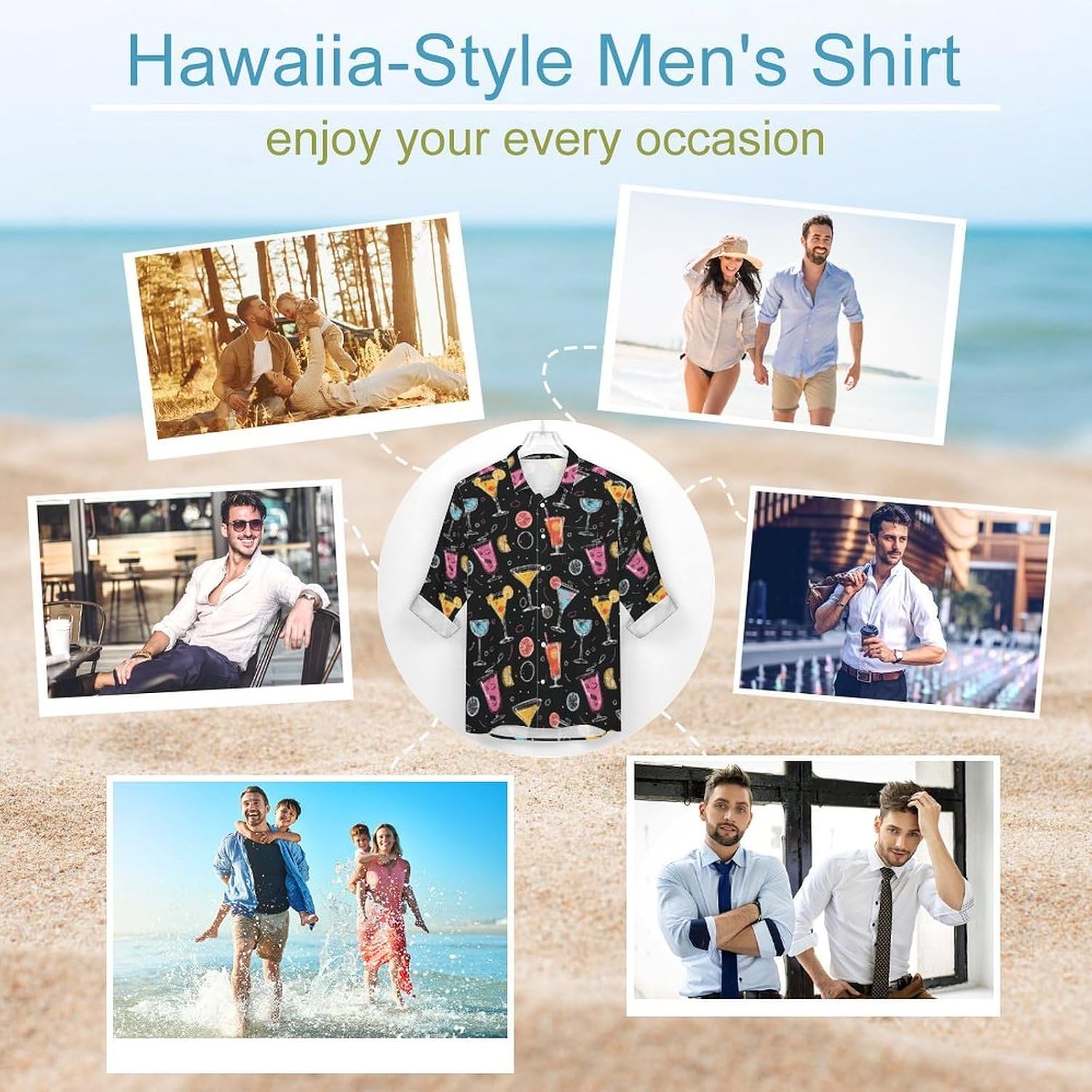 Men's Button Down Shirts Casual Wrinkle Free Long Sleeve Shirt Pocket Summer Fall Shirt Jacket