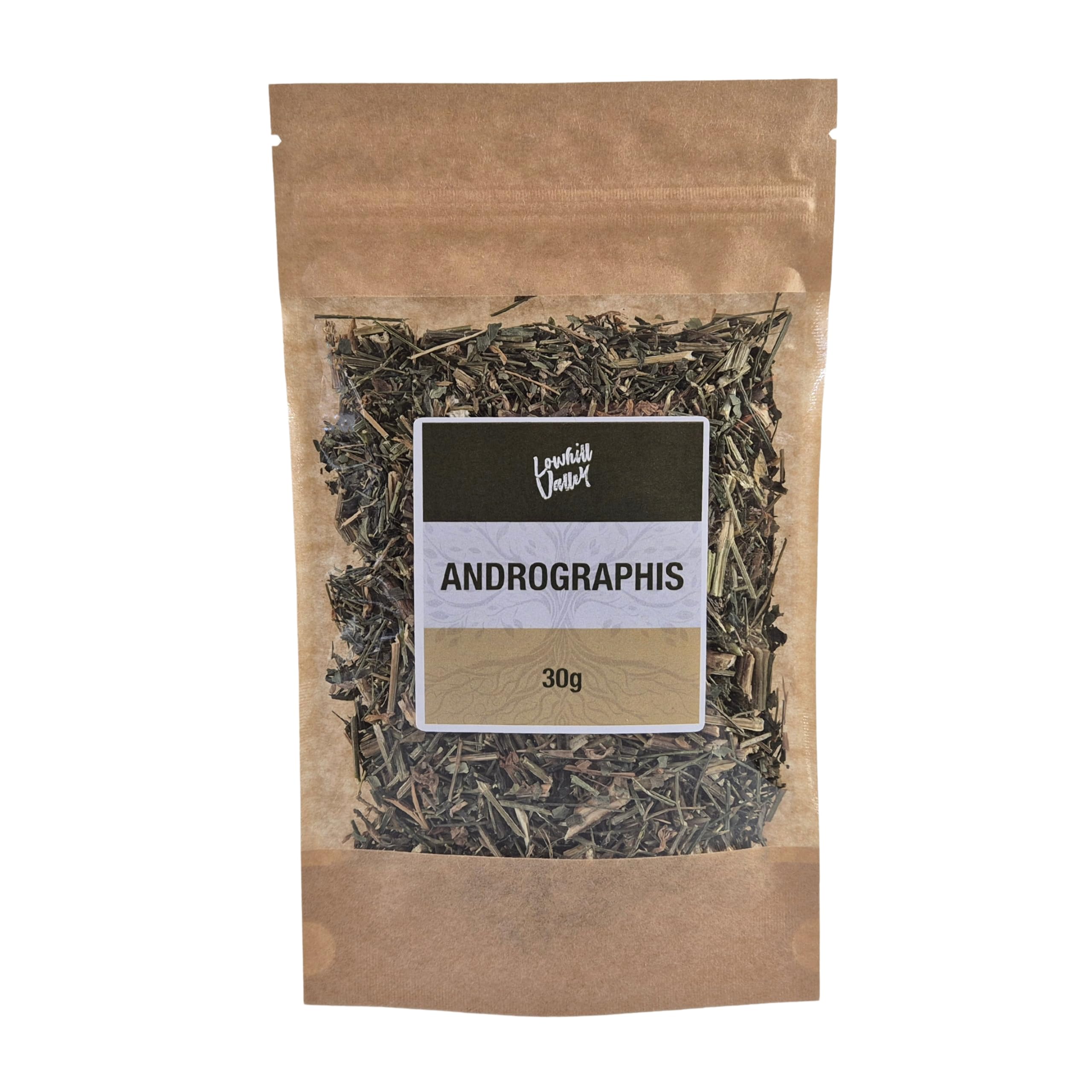 Lowhill Valley Andrographis Herb Herbal Tea - Andrographis Paniculata – Cut and Dried Herb Loose Leaf - 100% Natural, Caffeine-Free – Responsibly Sourced – 30g