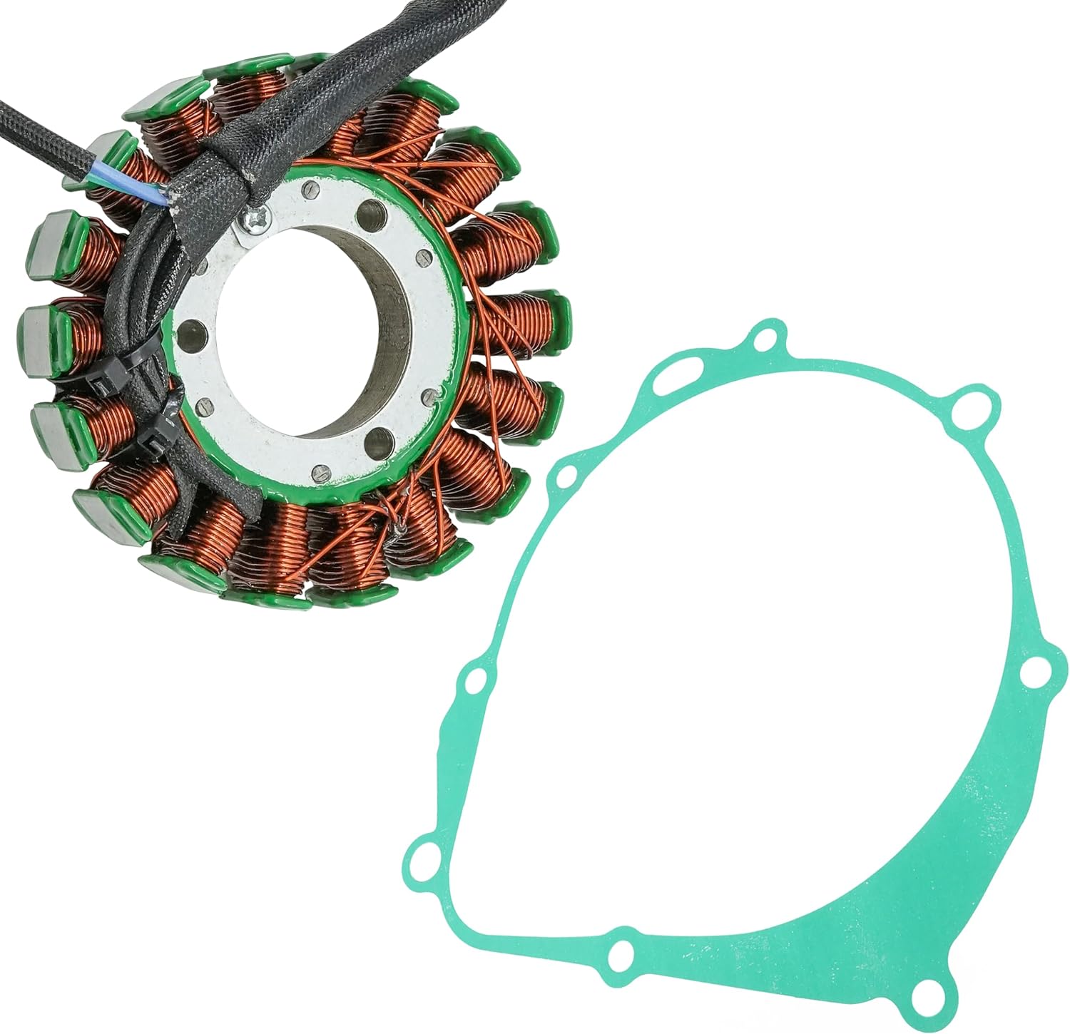 Caltric Stator and Gasket Compatible With Suzuki Dr-Z400 Drz400 Dr-Z400E Drz400E Dr-Z400S Drz400S 2000-2009 2011-2012