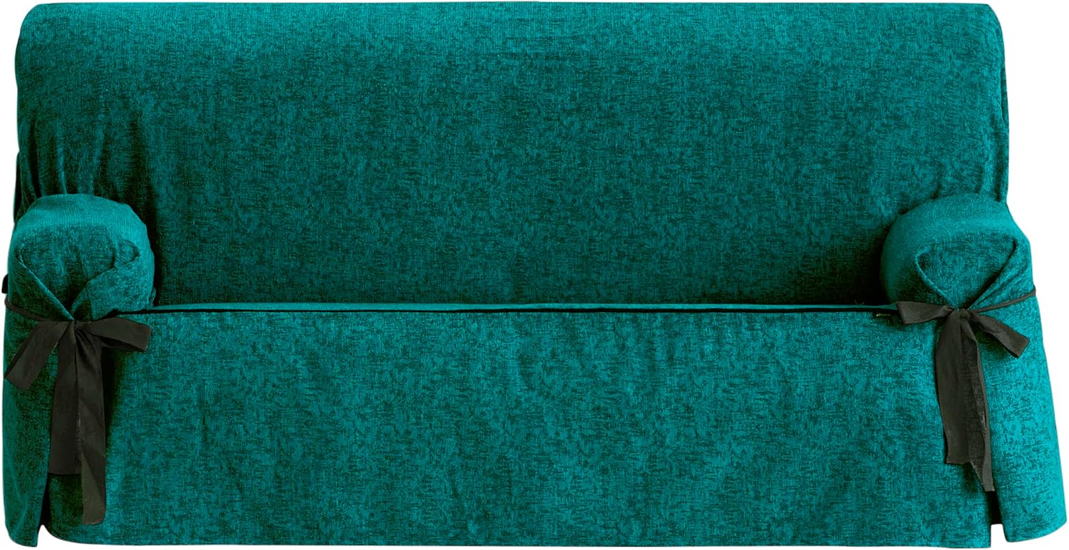Dream Non-Elastic 3-Seater Sofa Throw, Chenille, Blue (03-Turquoise), 70 x 110 x 230 cm, 1 Unit