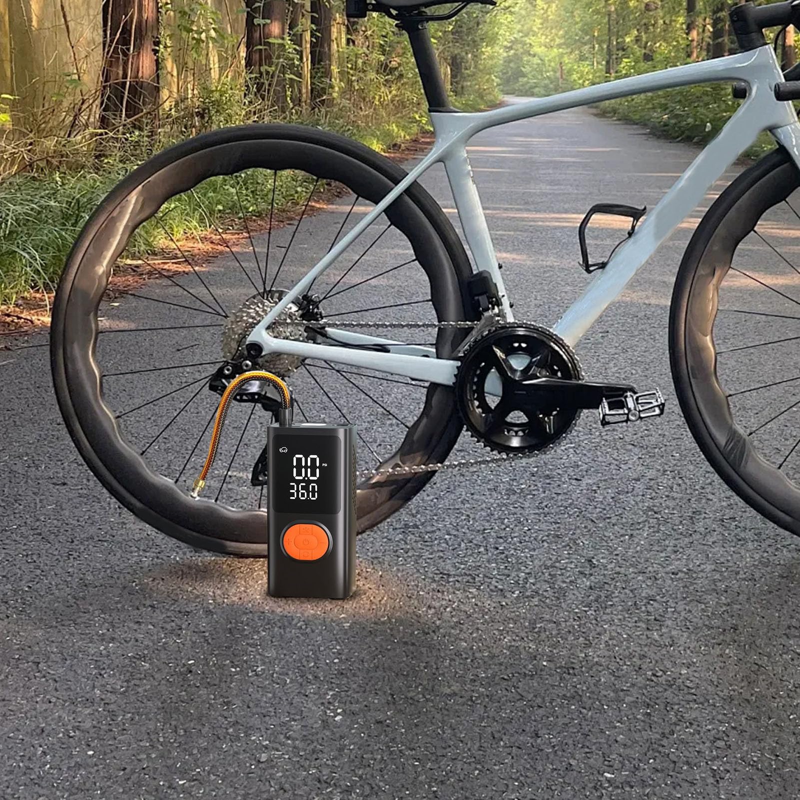 Pompa powietrza do Przenośna power bank z ładowarką i światłem LED