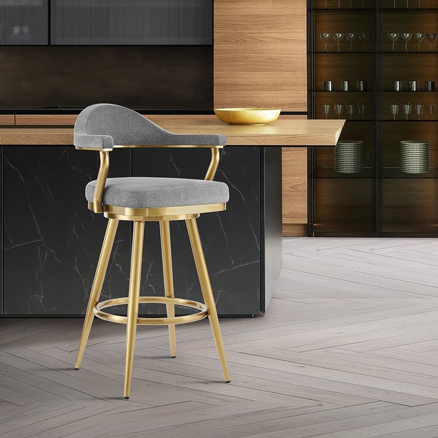 和モダン ベンチスツール シルバーゴールド 和モダン ベンチスツール