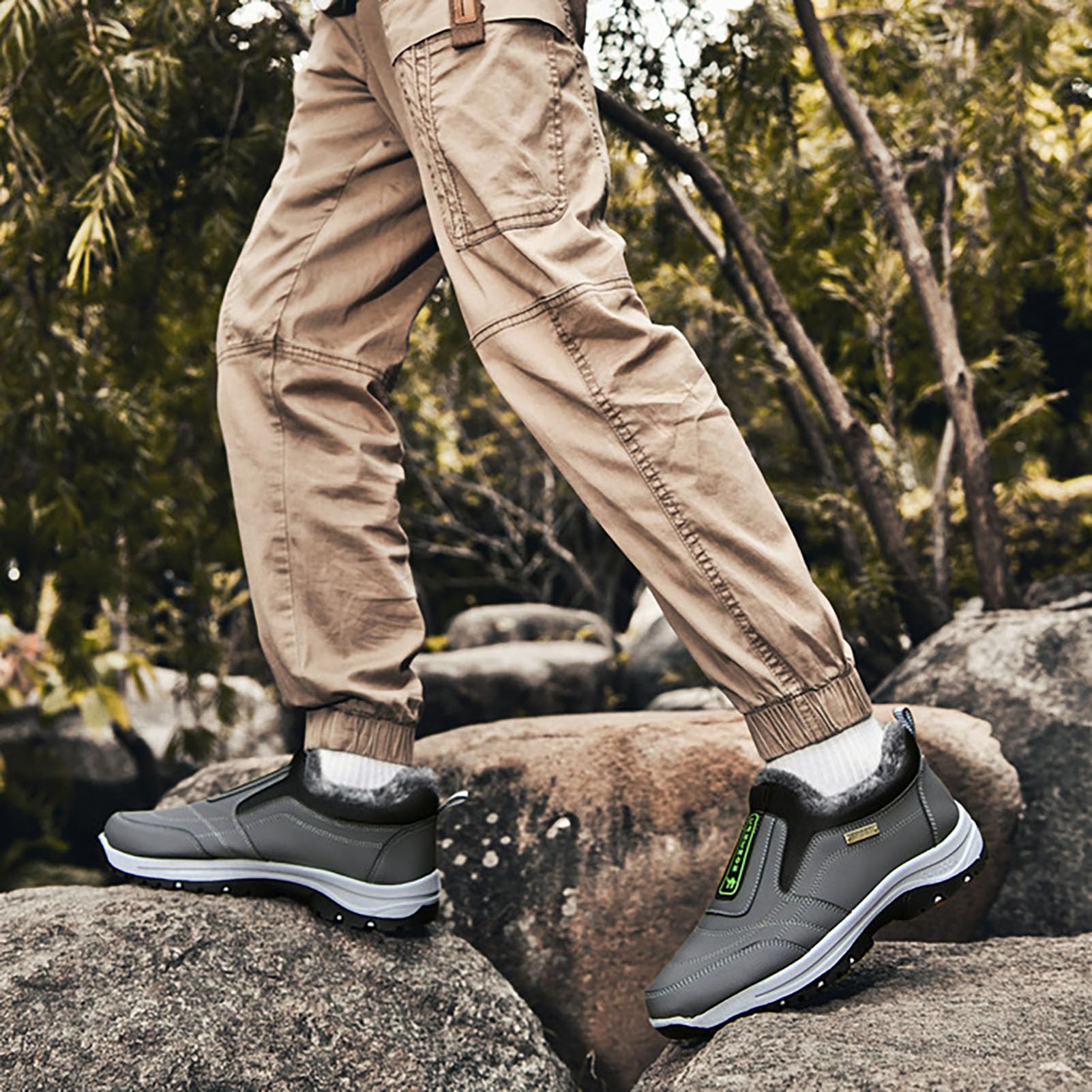 Scarpe Slip-On Uomo Invernali - Ortopediche, Impermeabili, Con Memory Foam, Antiscivolo, Per Passeggio E Trekking