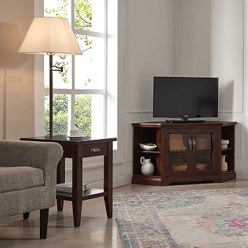 Leick Home Laurent End Table, 16, Chocolate Cherry